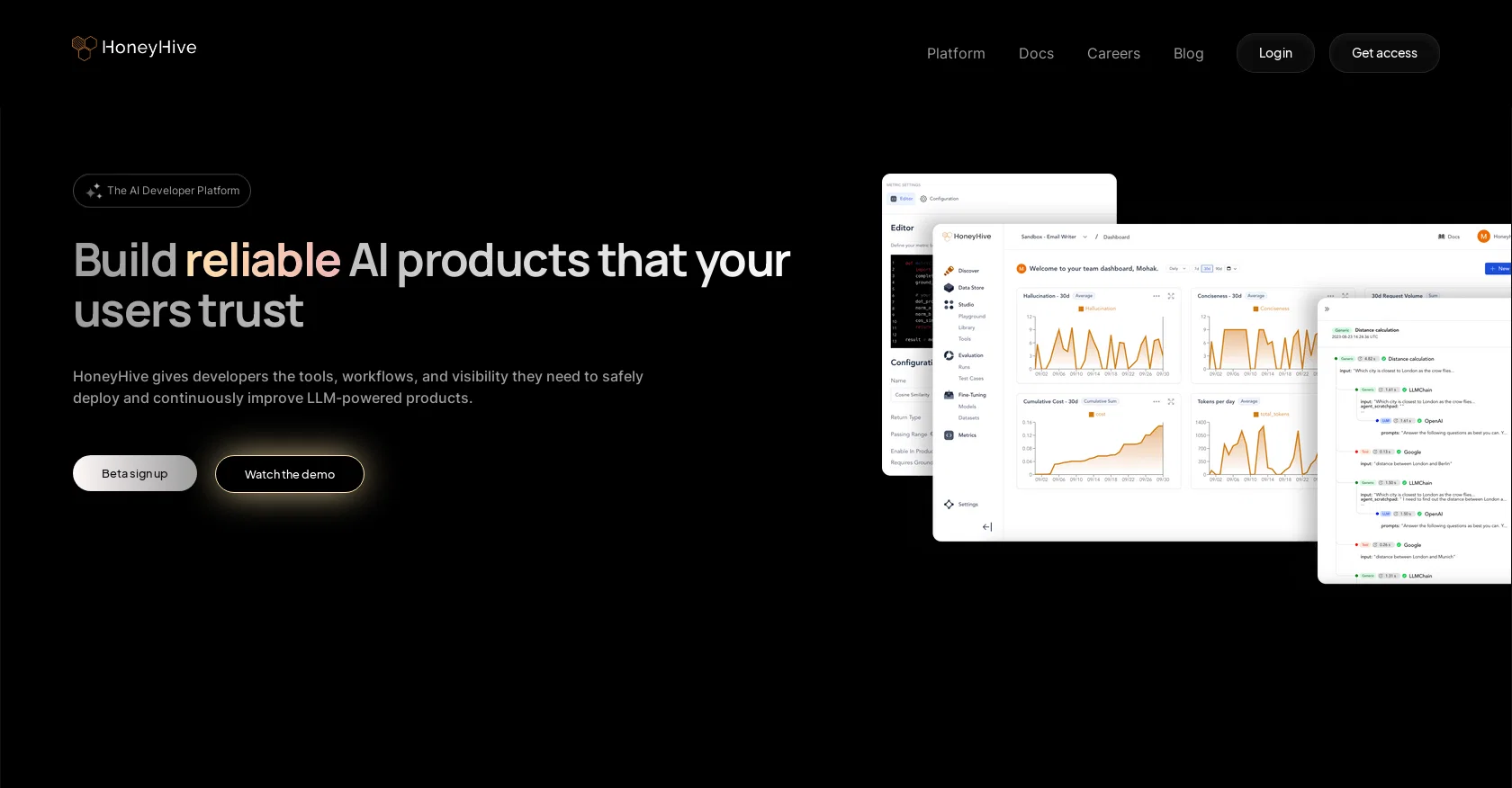 HoneyHive website