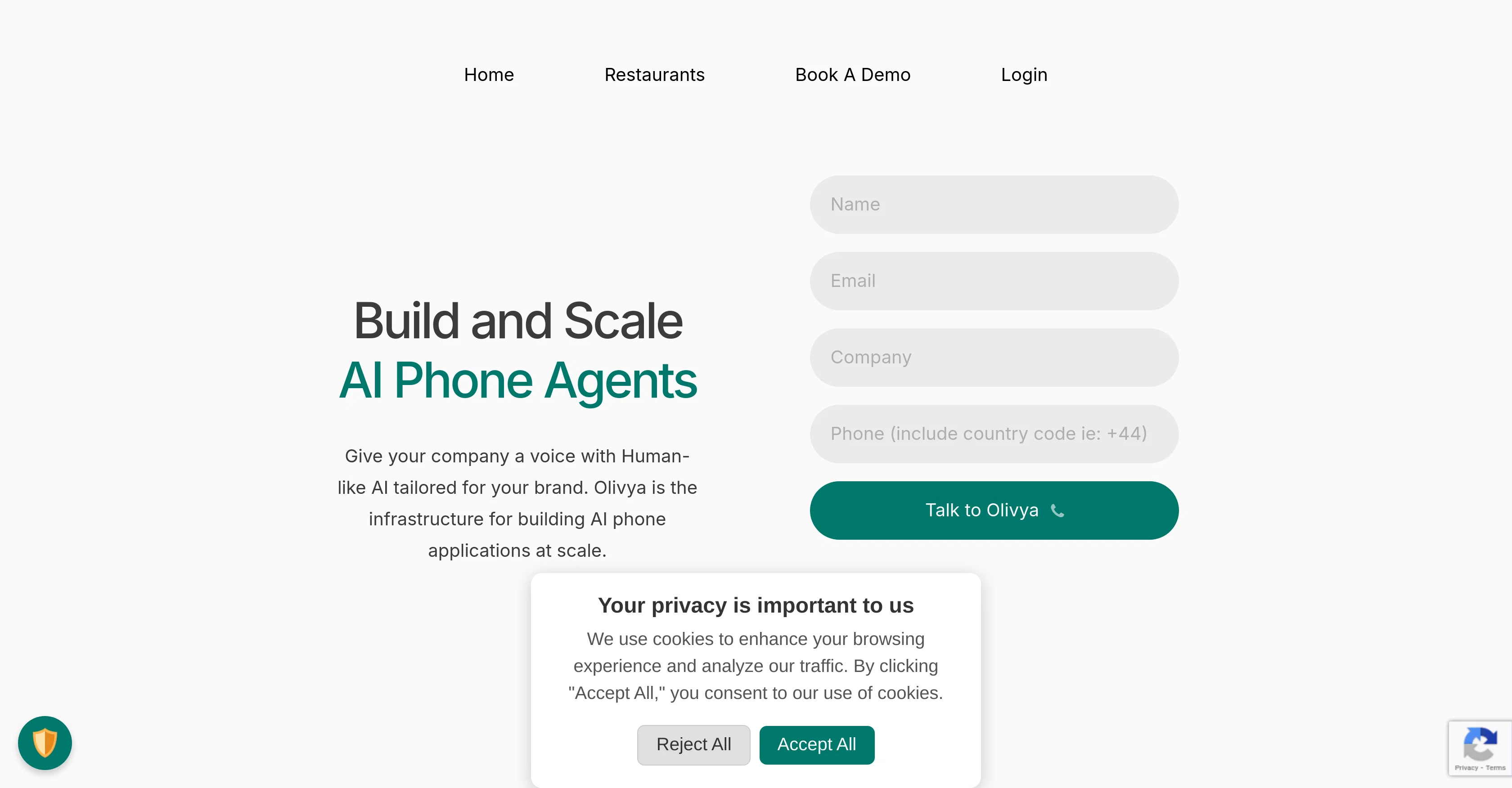 Olivya website