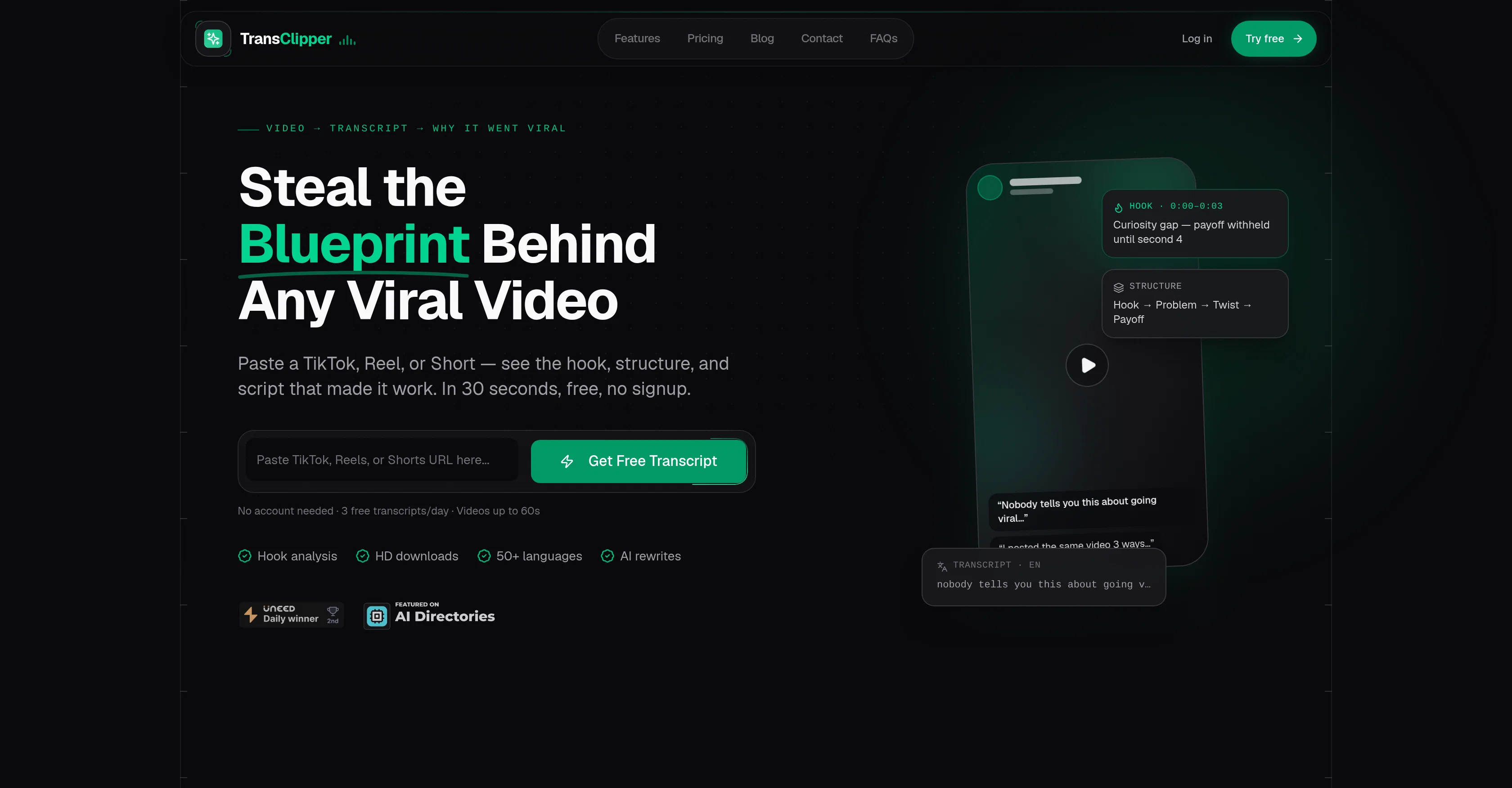 TransClipper website