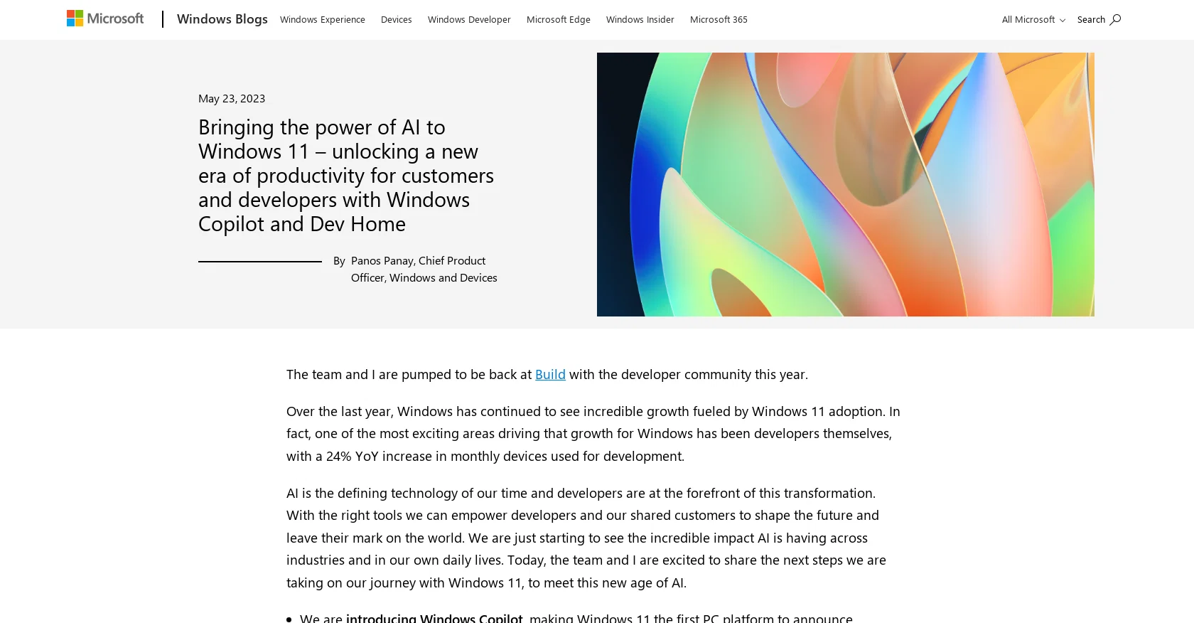 Windows Copilot website