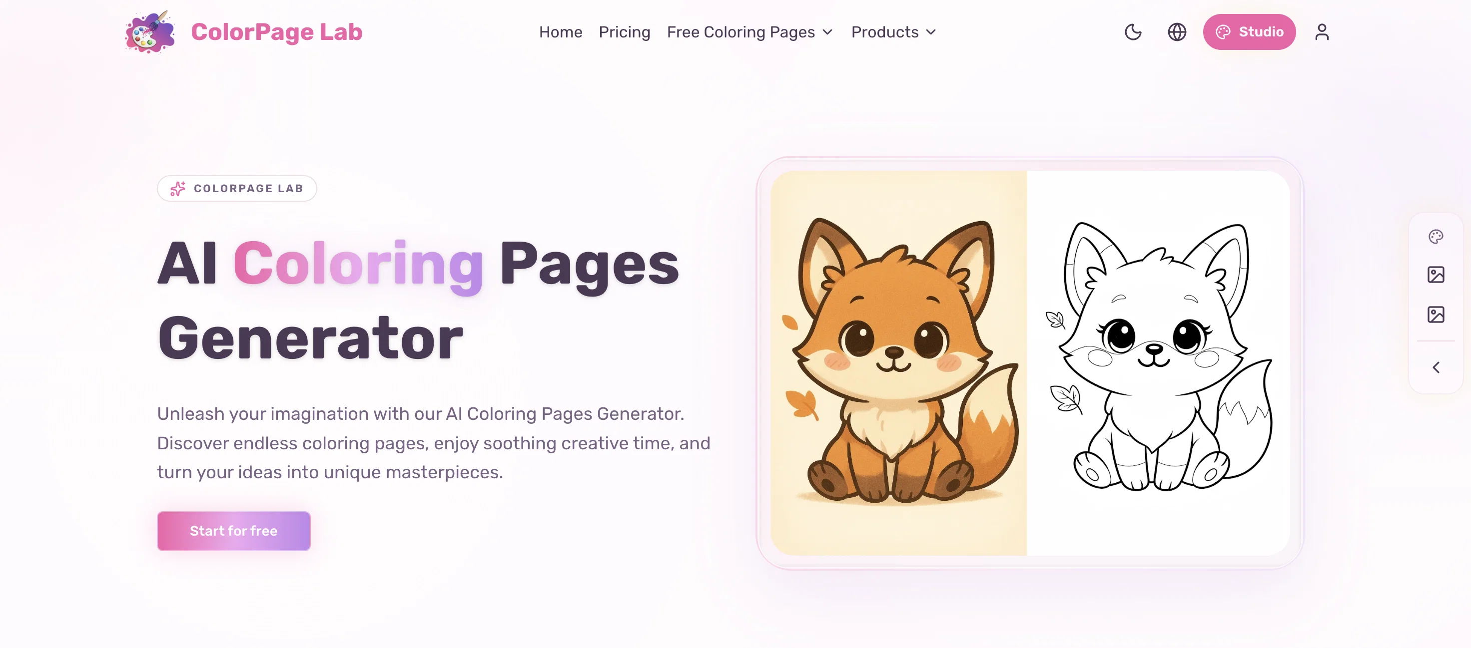ColorPage Lab website