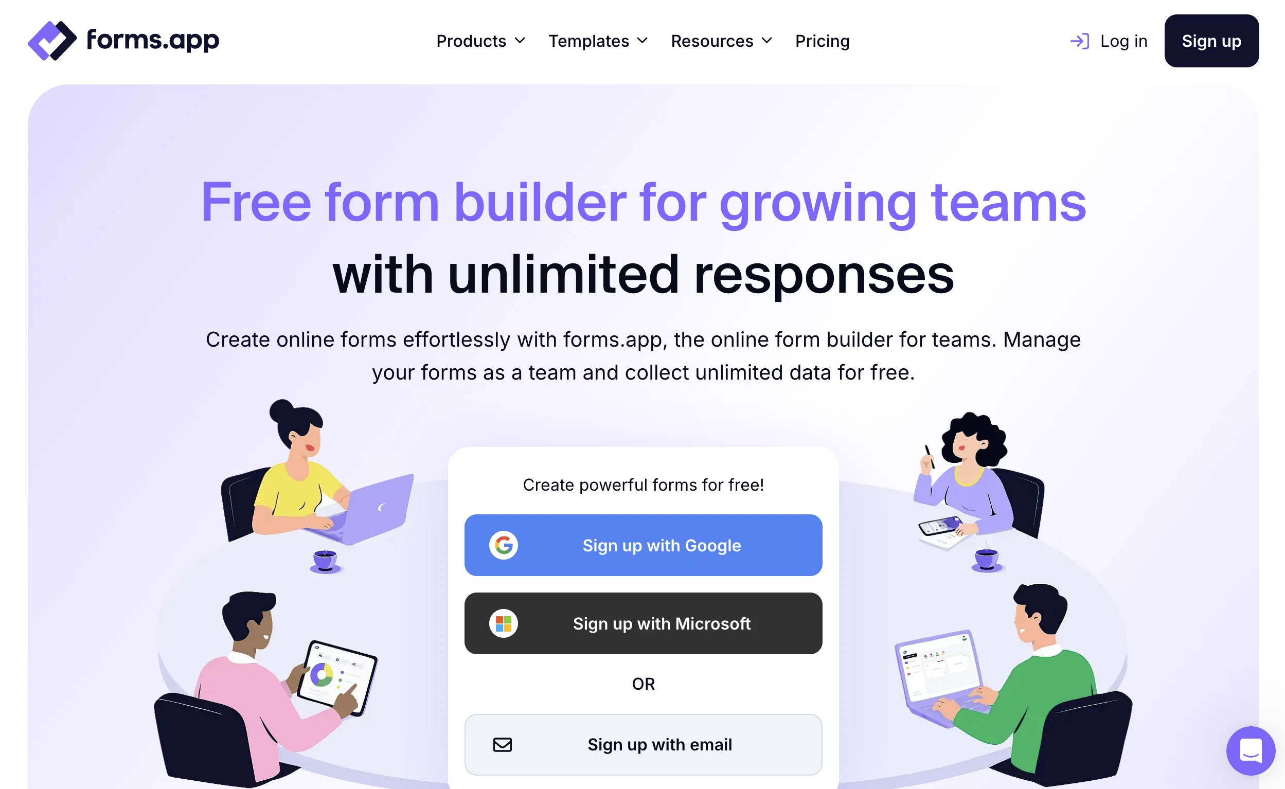 Forms.app website