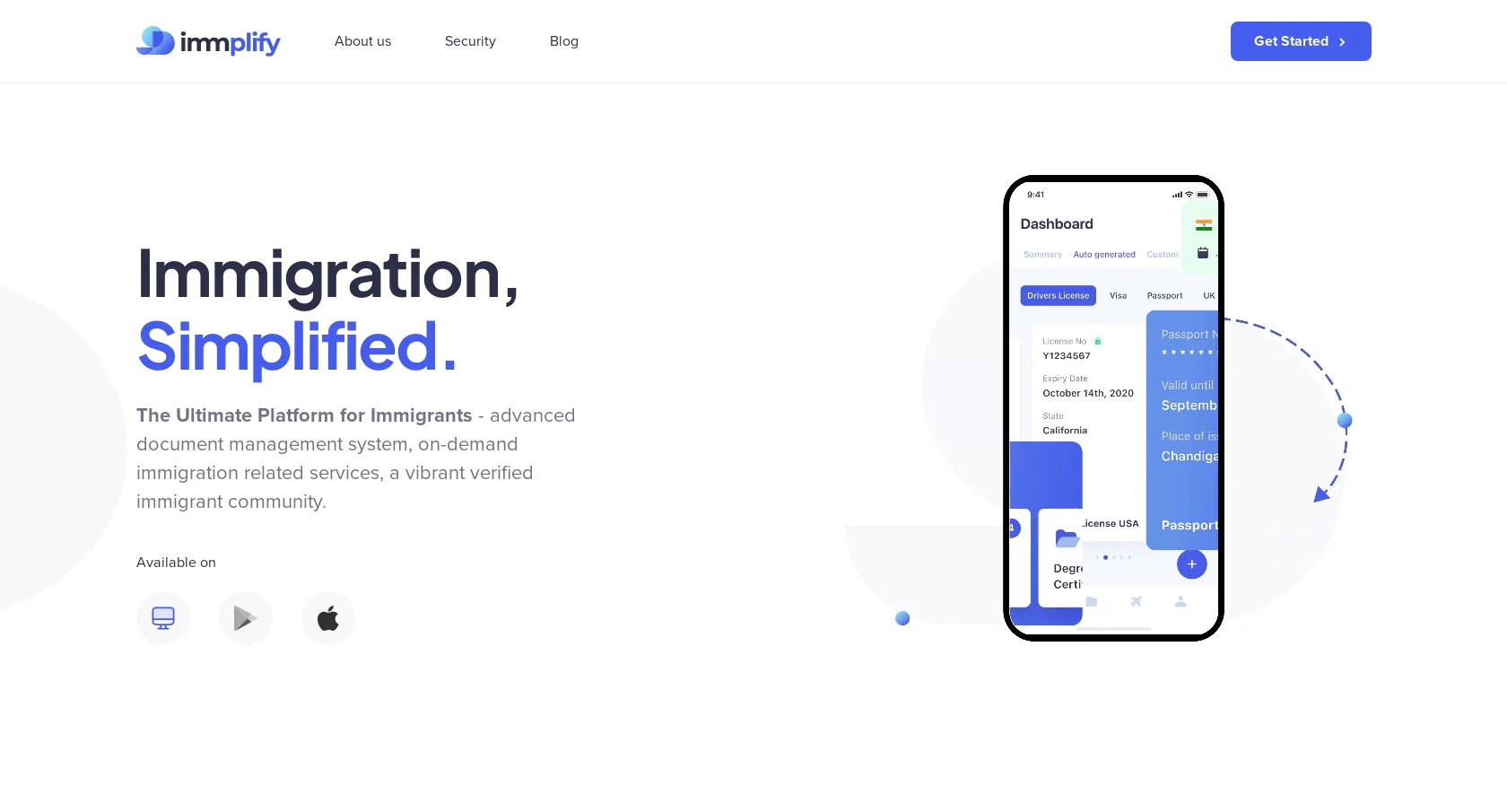 Immplify website
