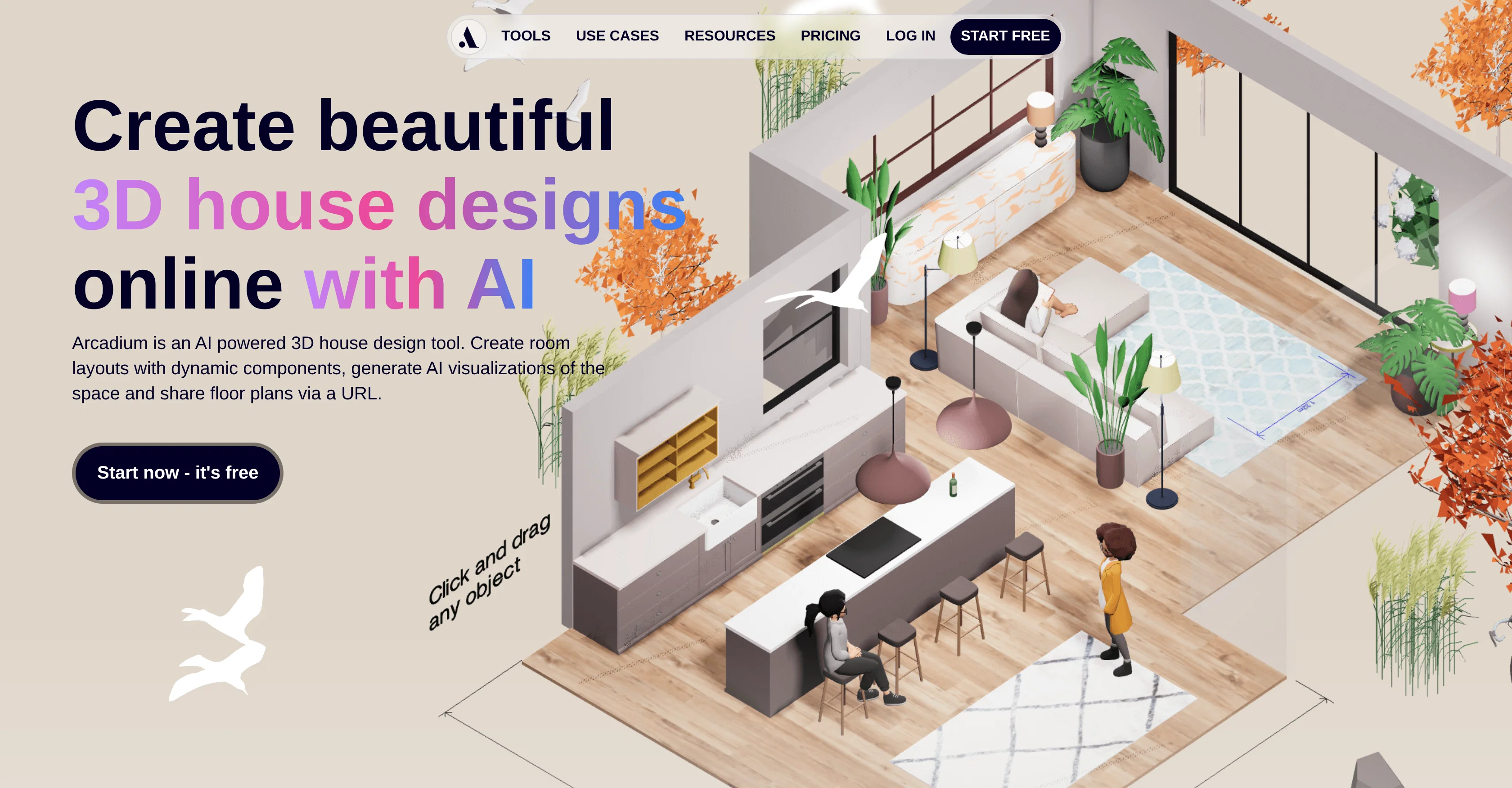 Arcadium 3D website