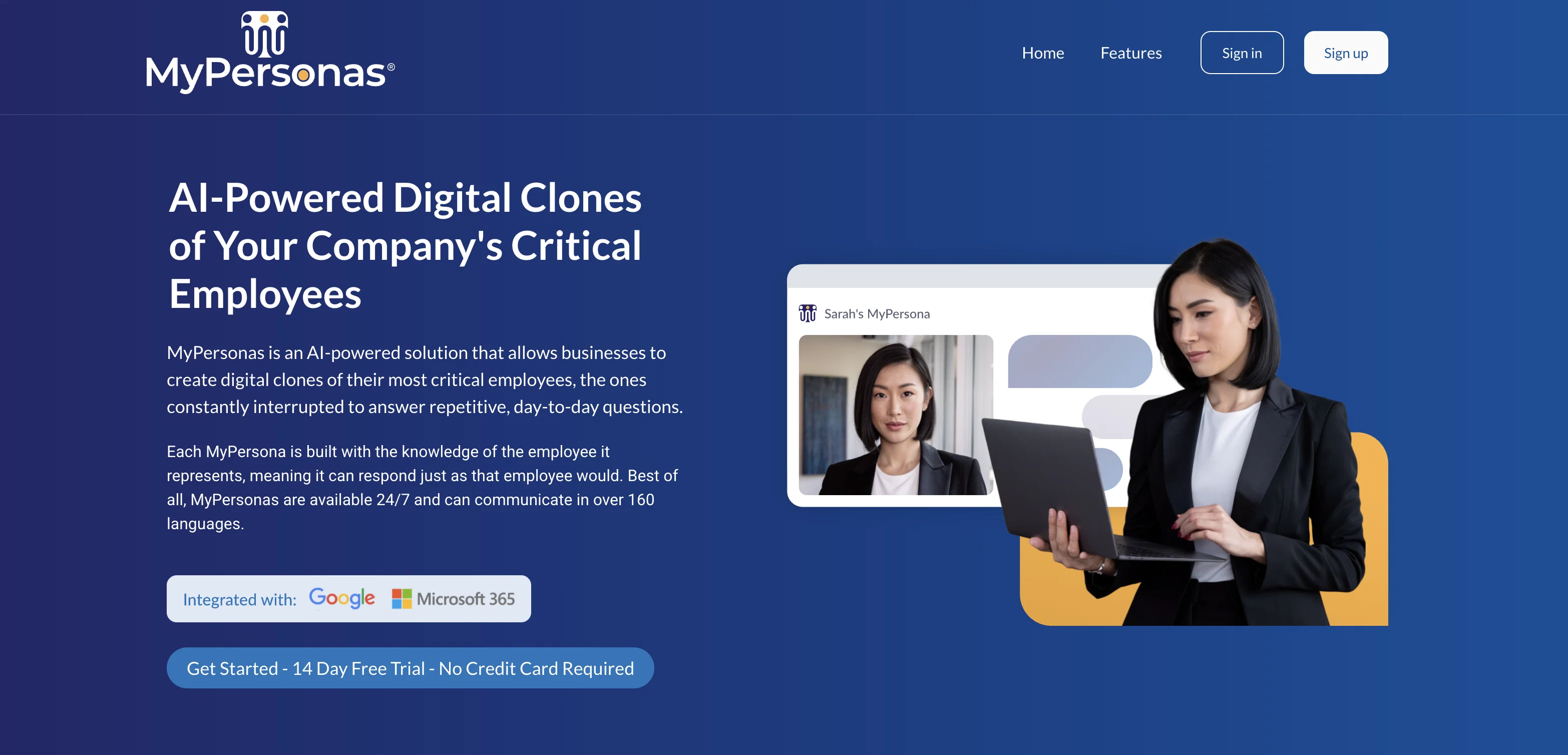 MyPersonas® website