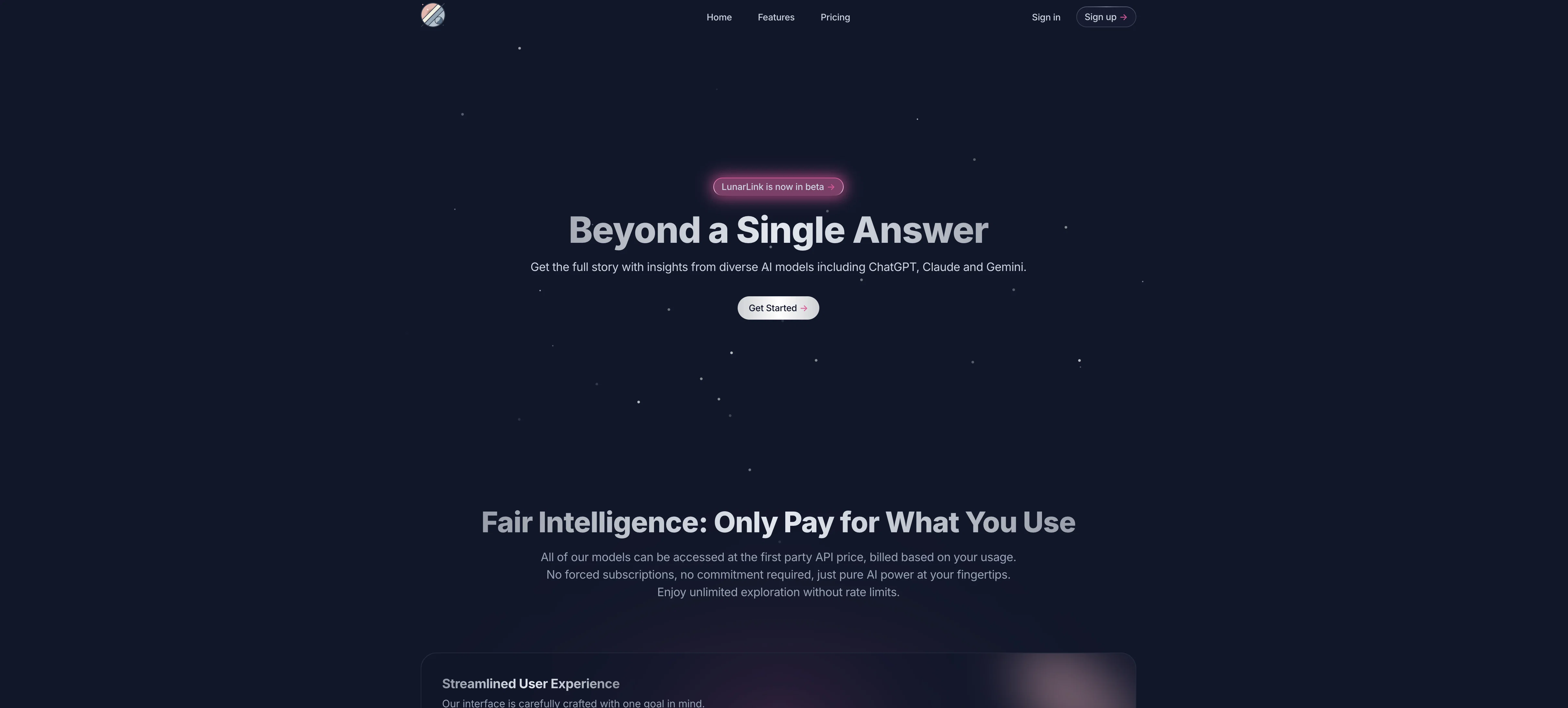 LunarLink website