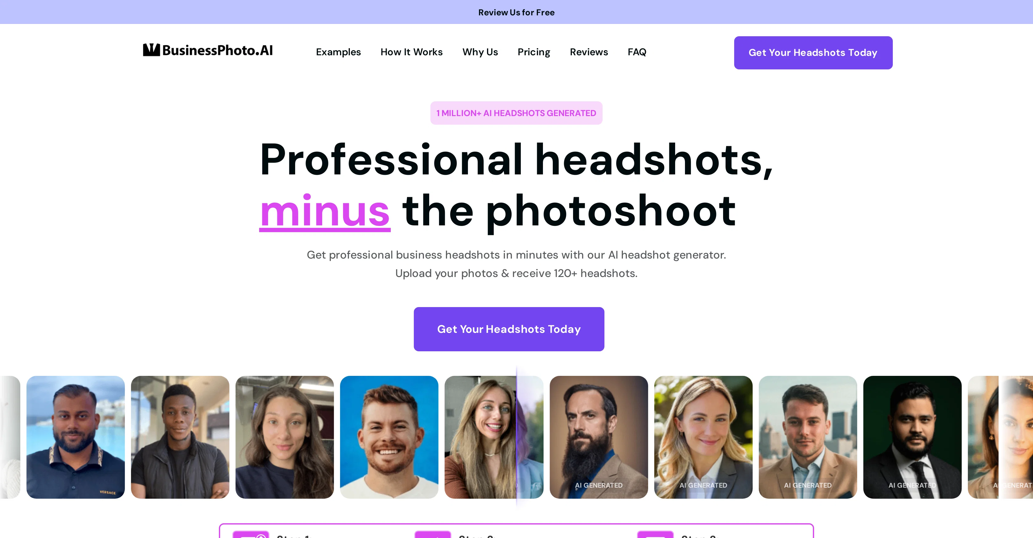 Business Photo AI website