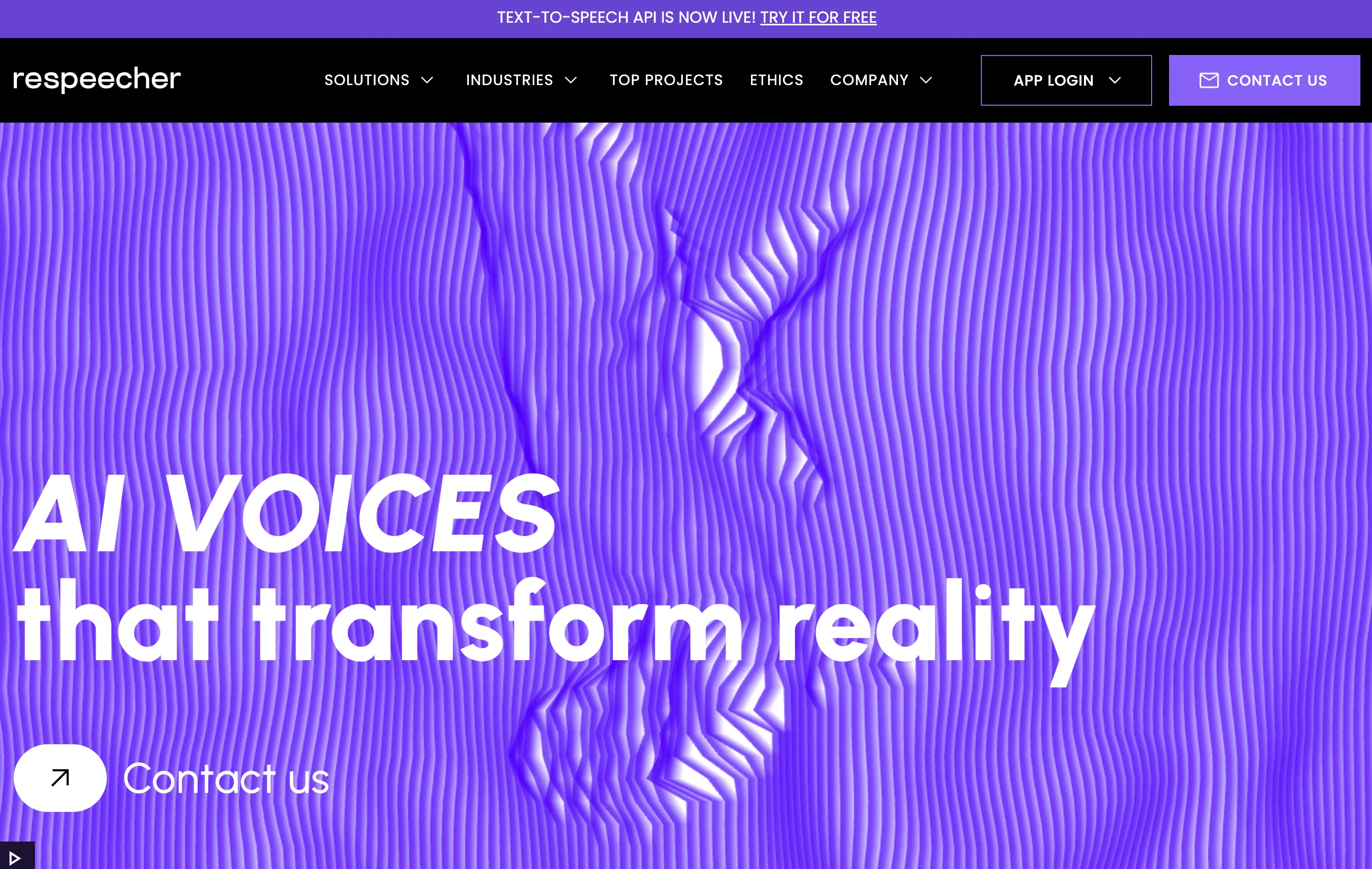 Respeecher website