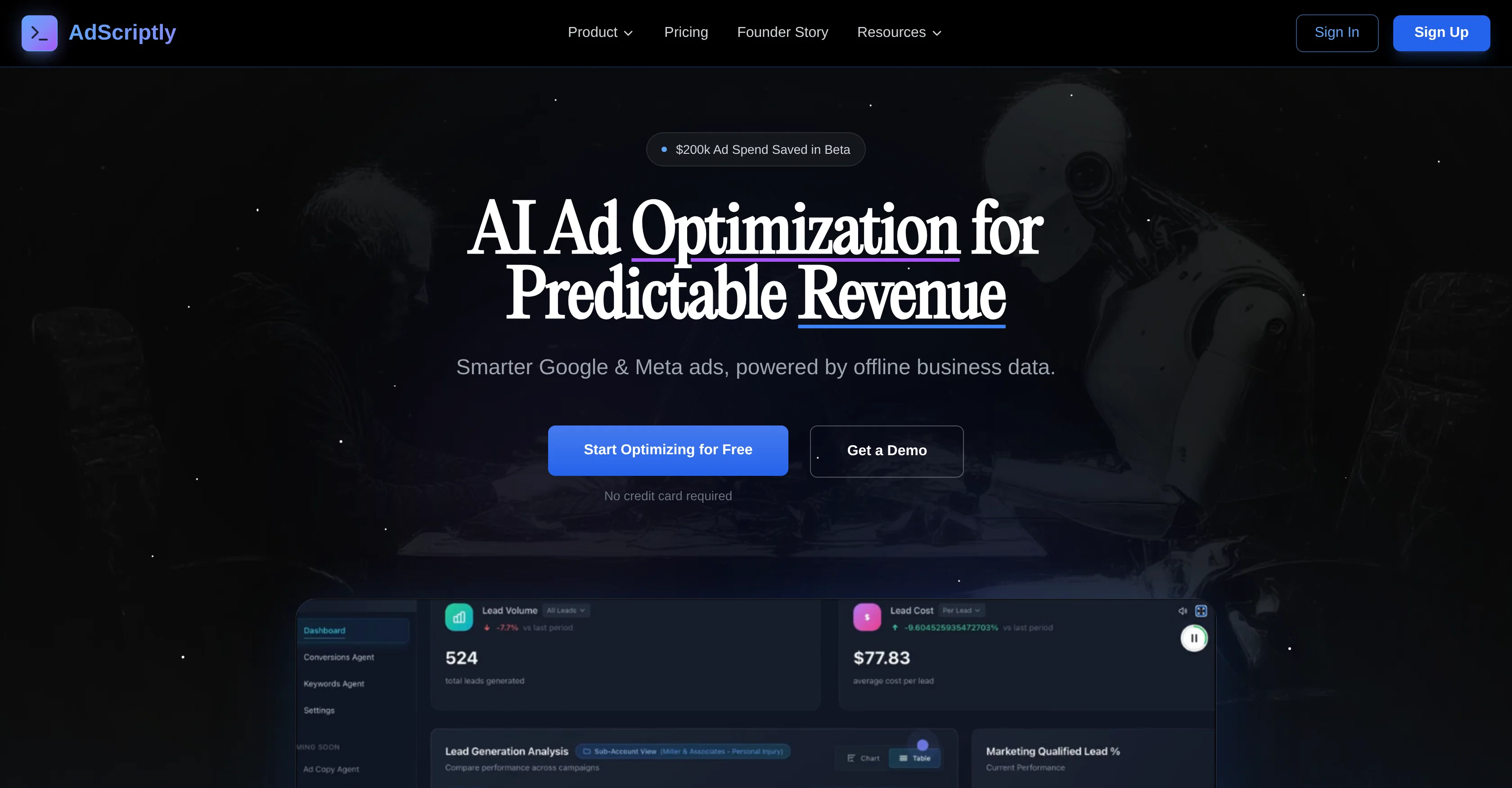 AdScriptly website