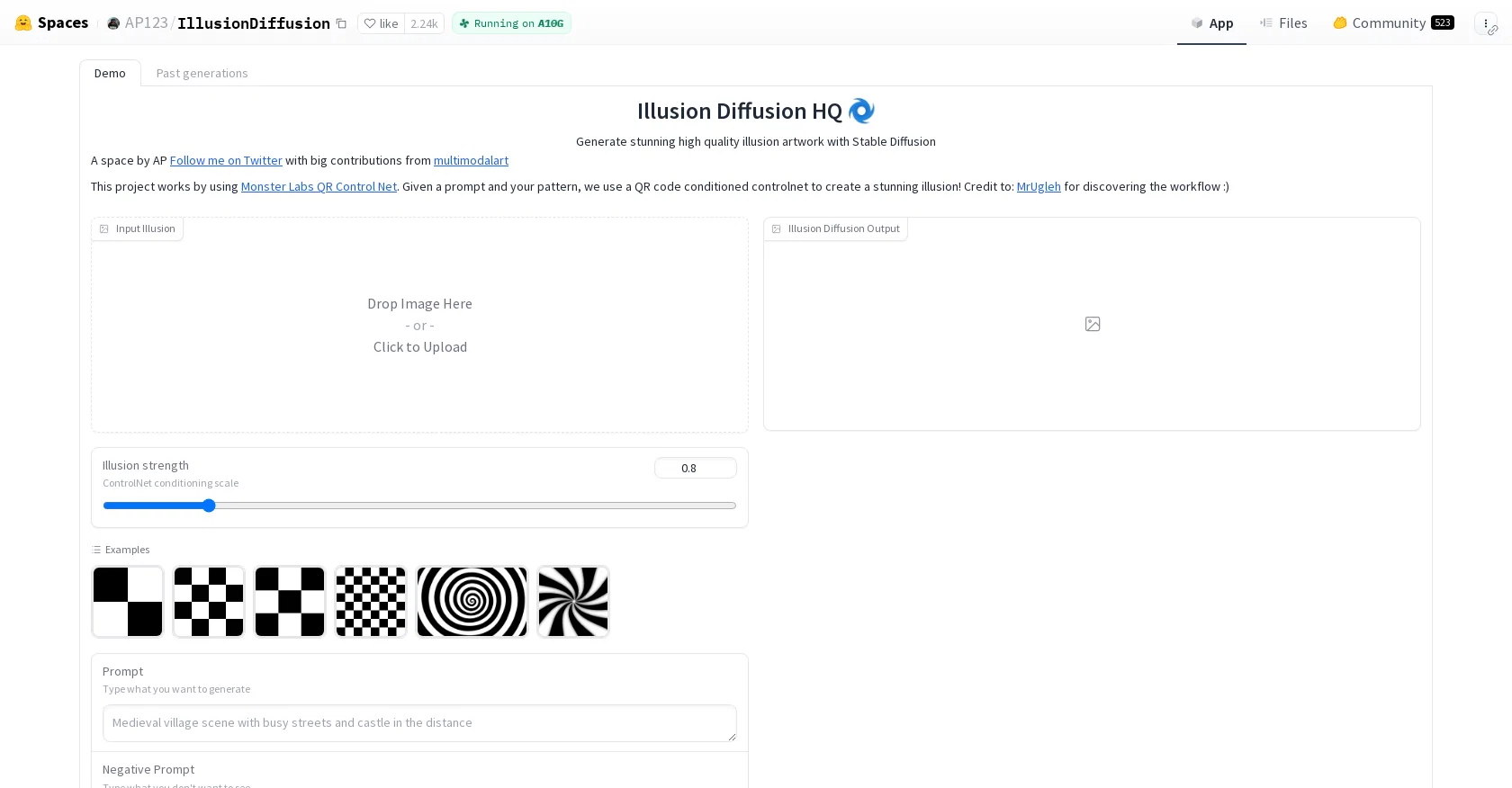 IllusionDiffusion website
