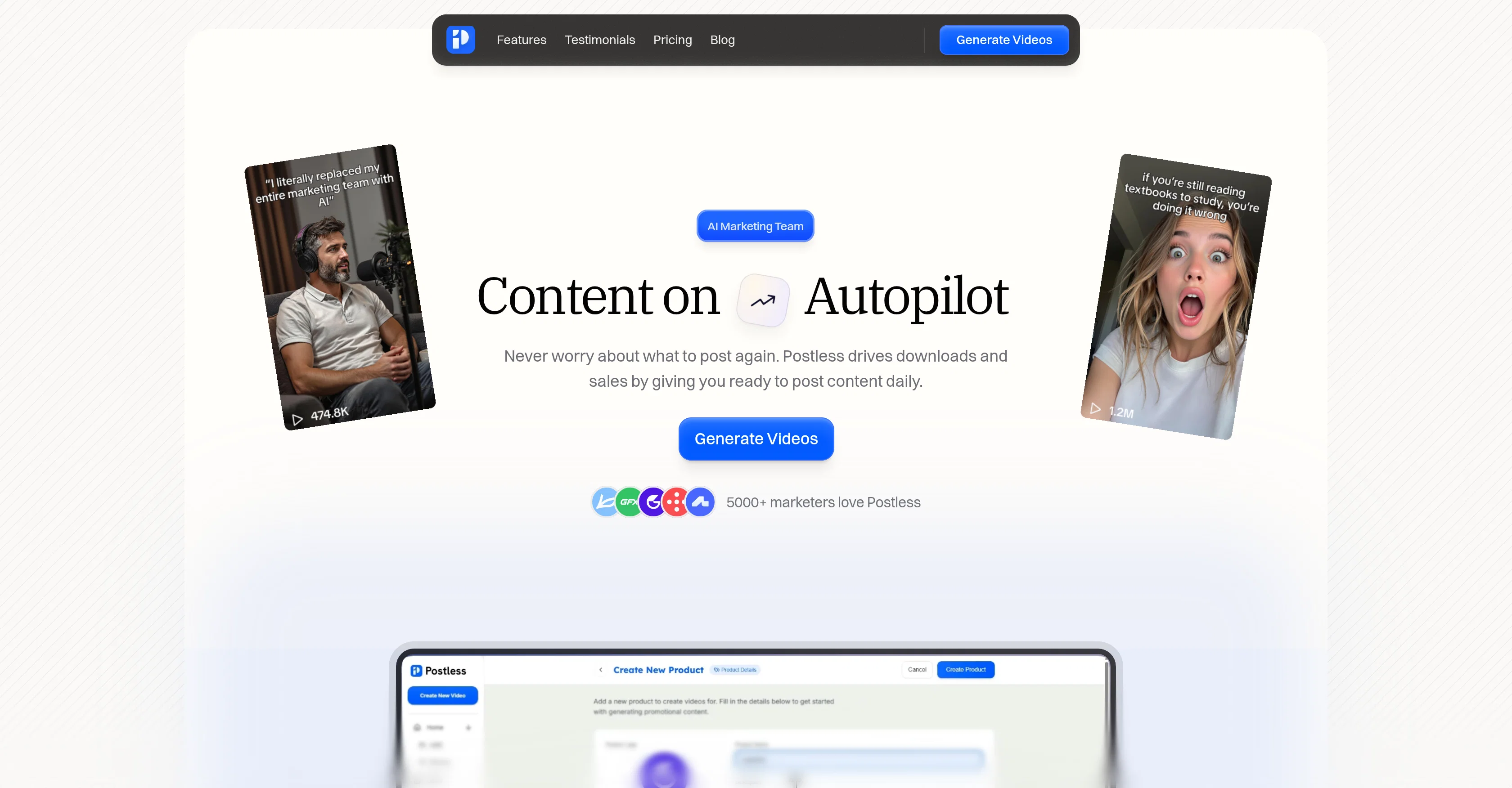 Postless website