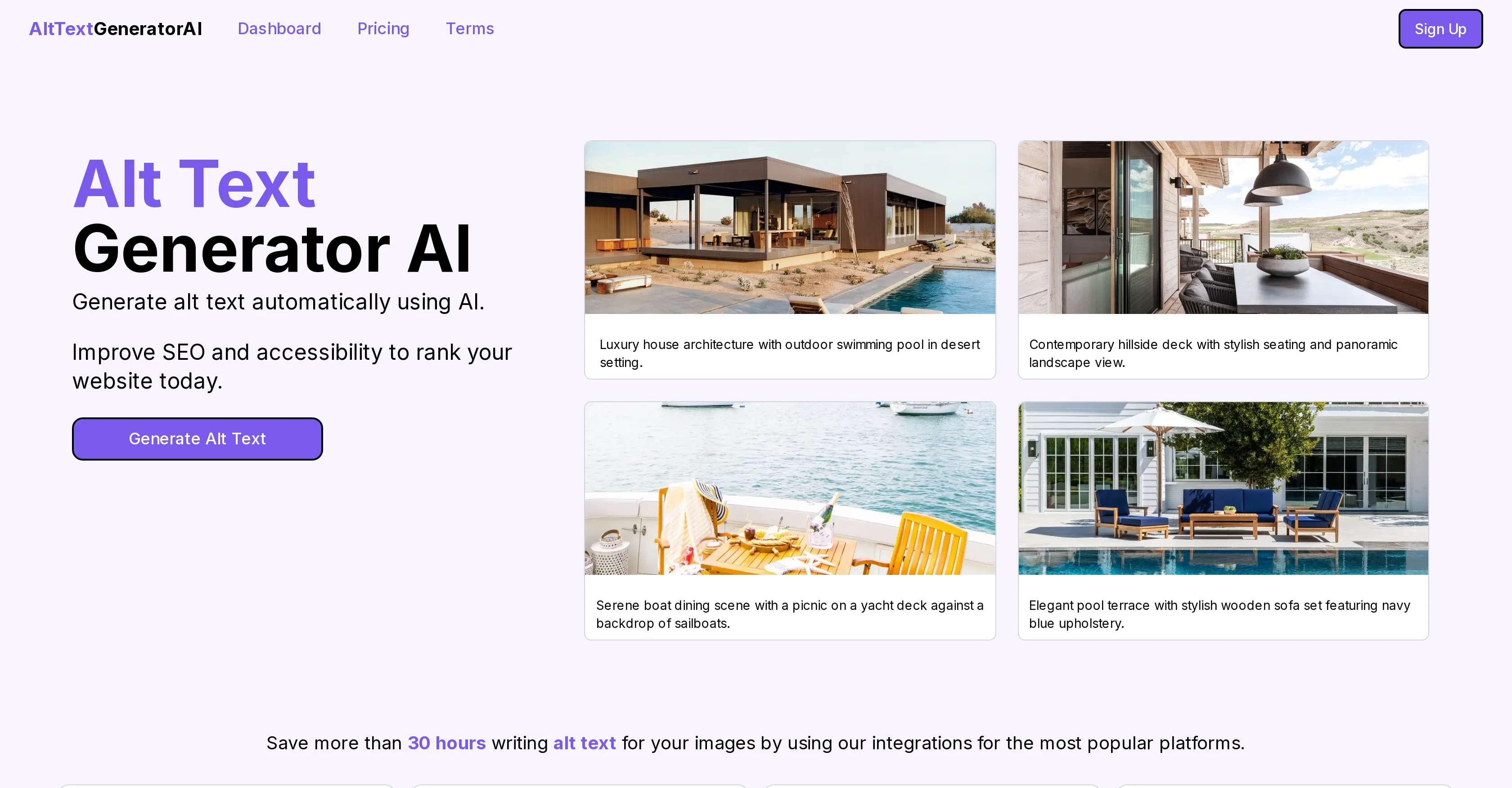 Alt Text AI Generator website