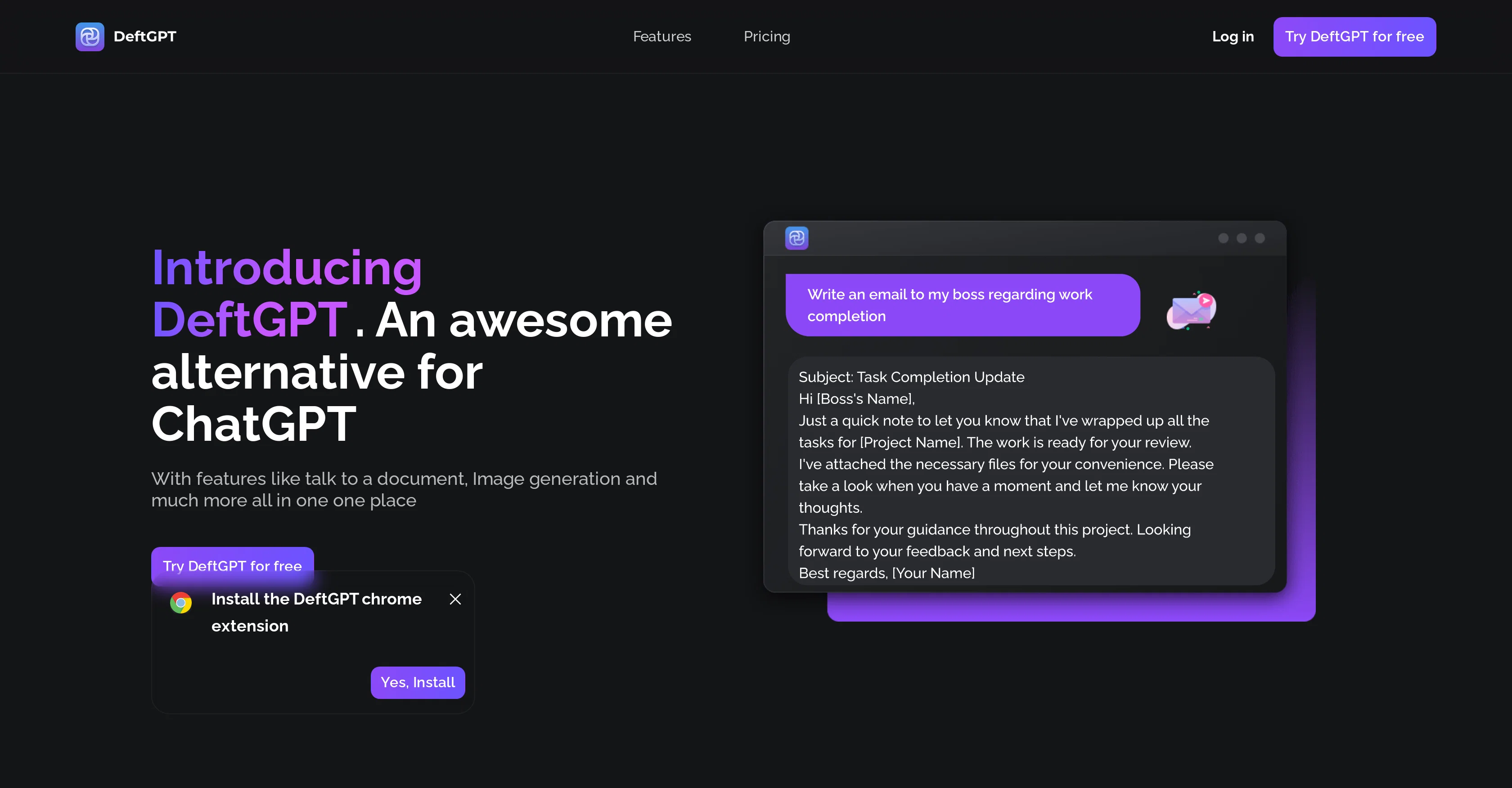 DeftGPT website