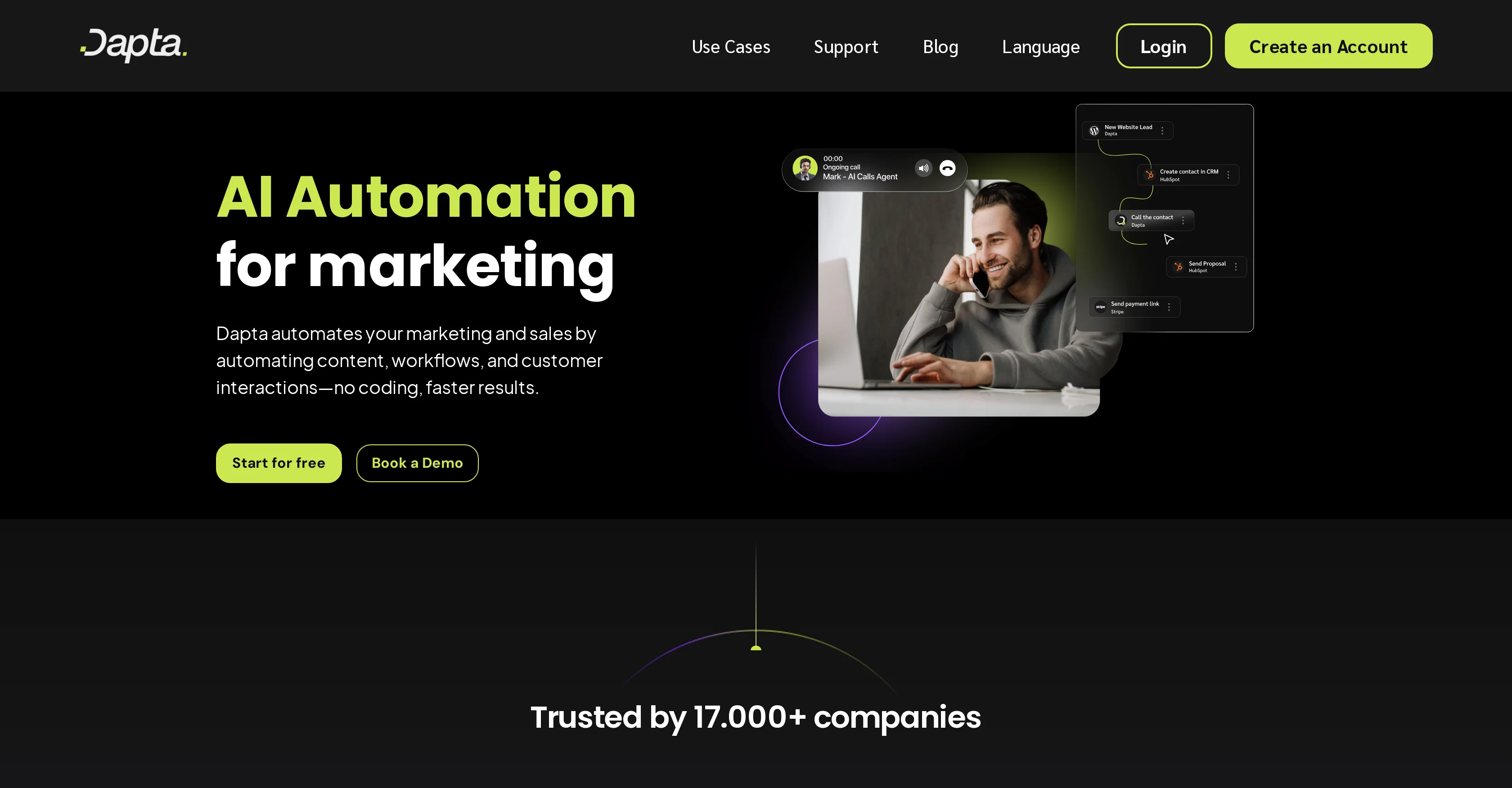 Dapta website