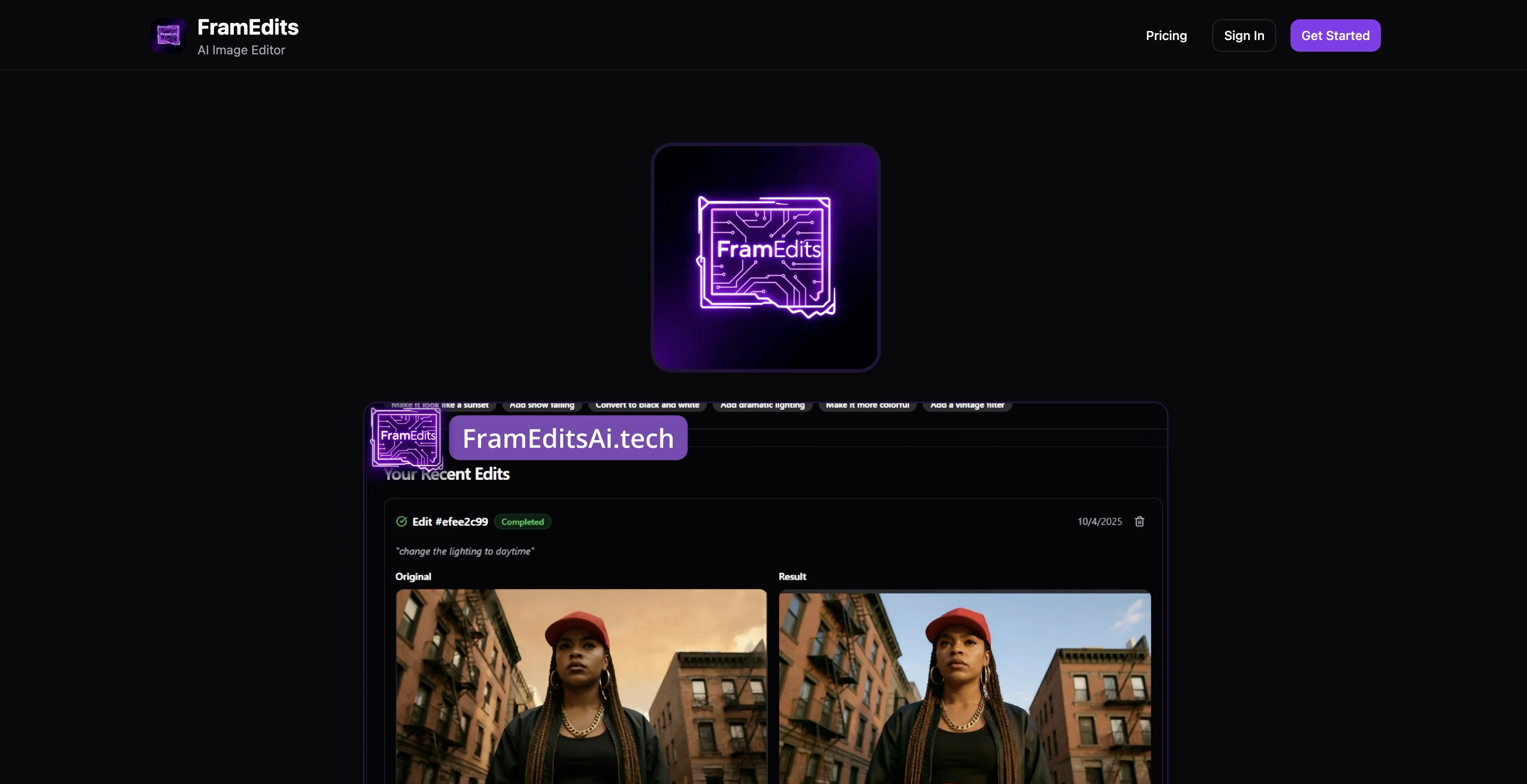 FramEdits.Tech website