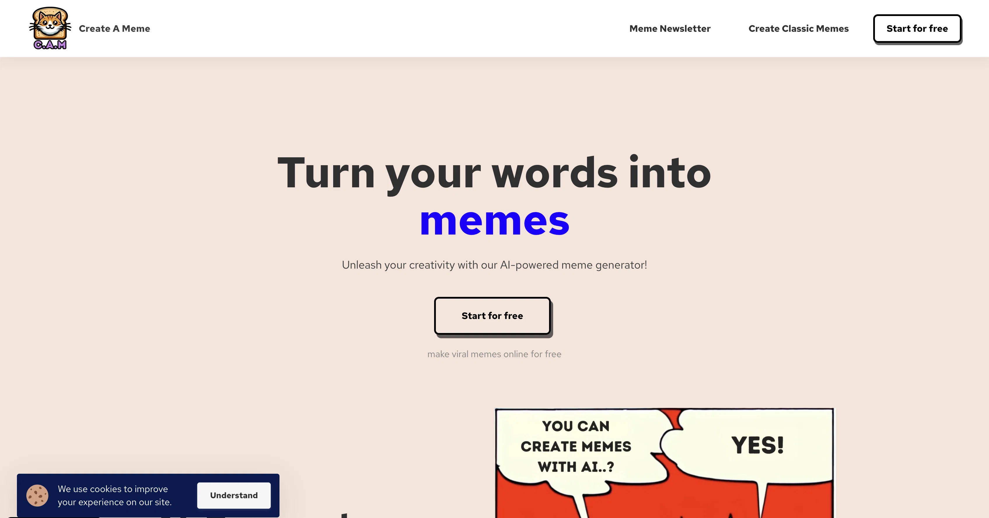 Memecreator website