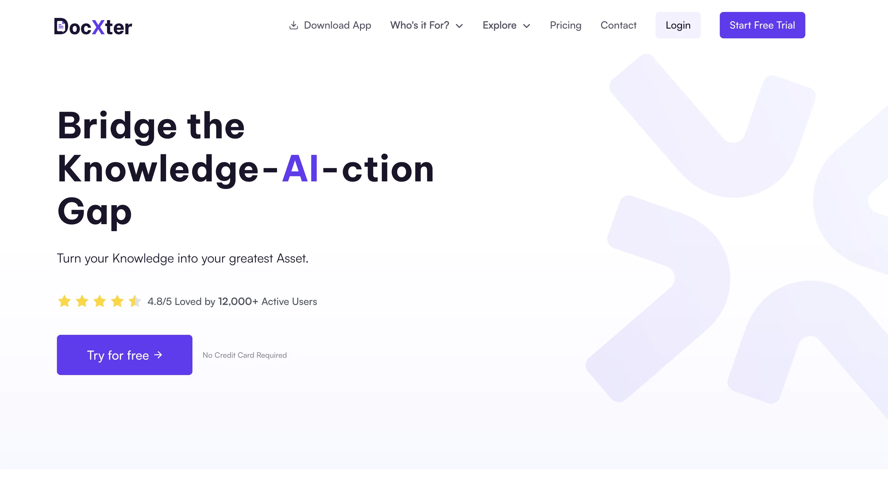 DocXter website