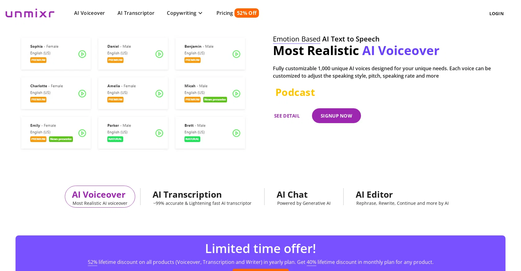 Unmixr  website