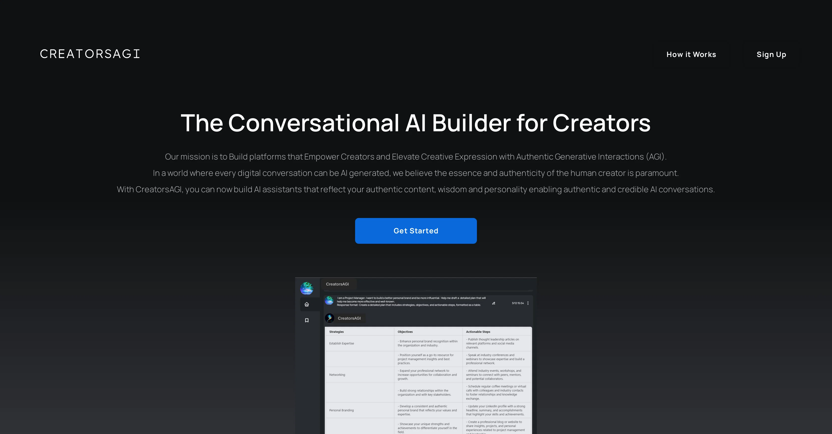 CreatorsAGI website