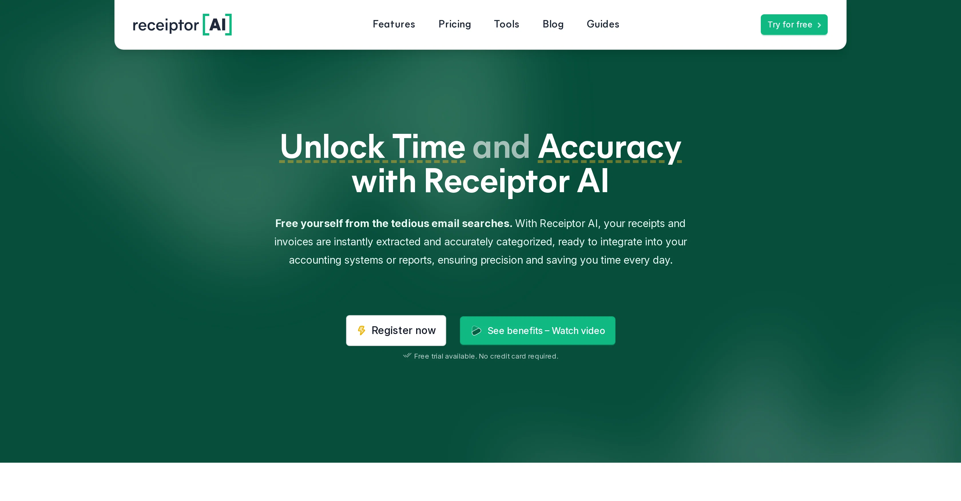 Receiptor website