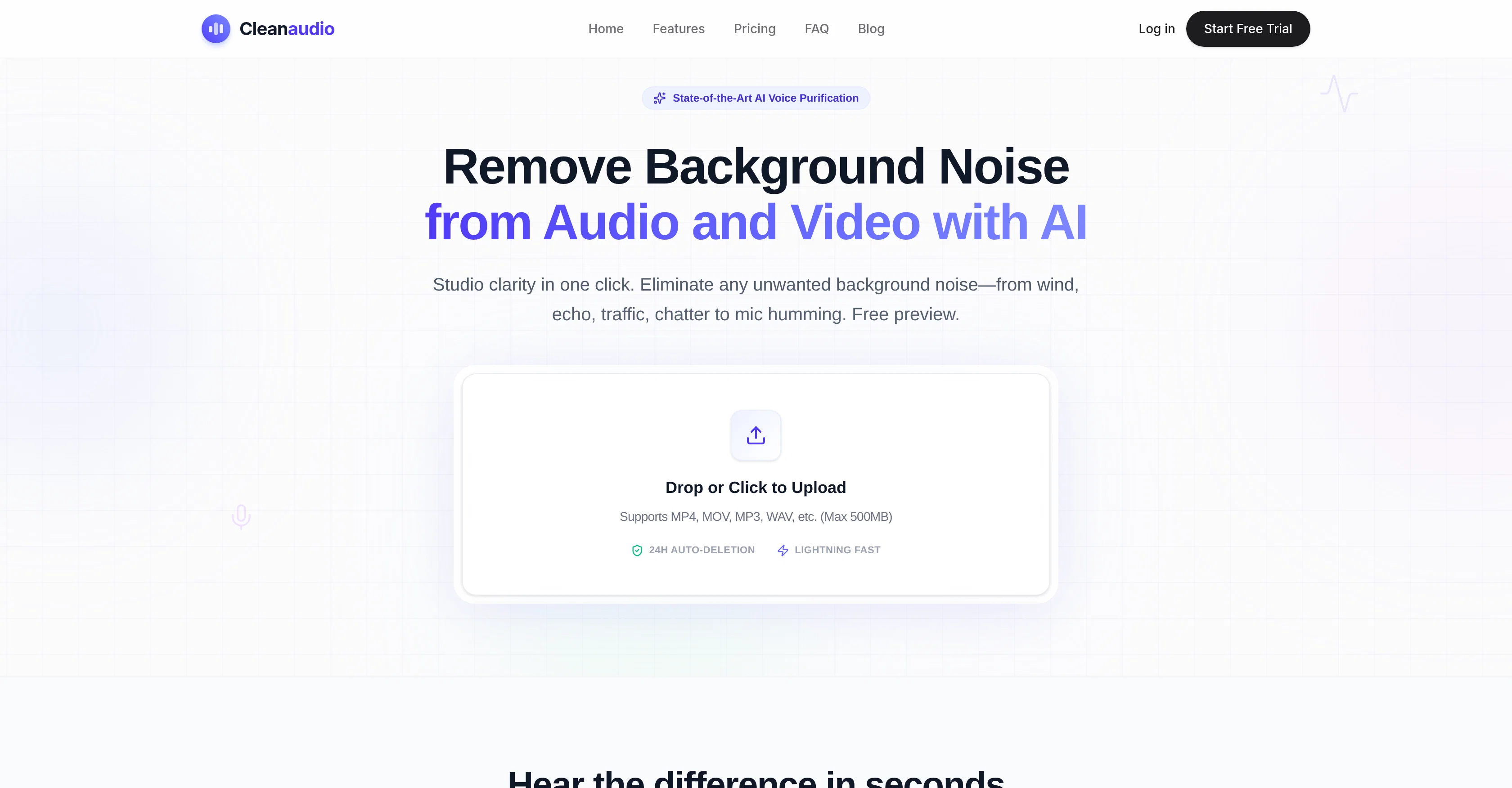Cleanaudio website