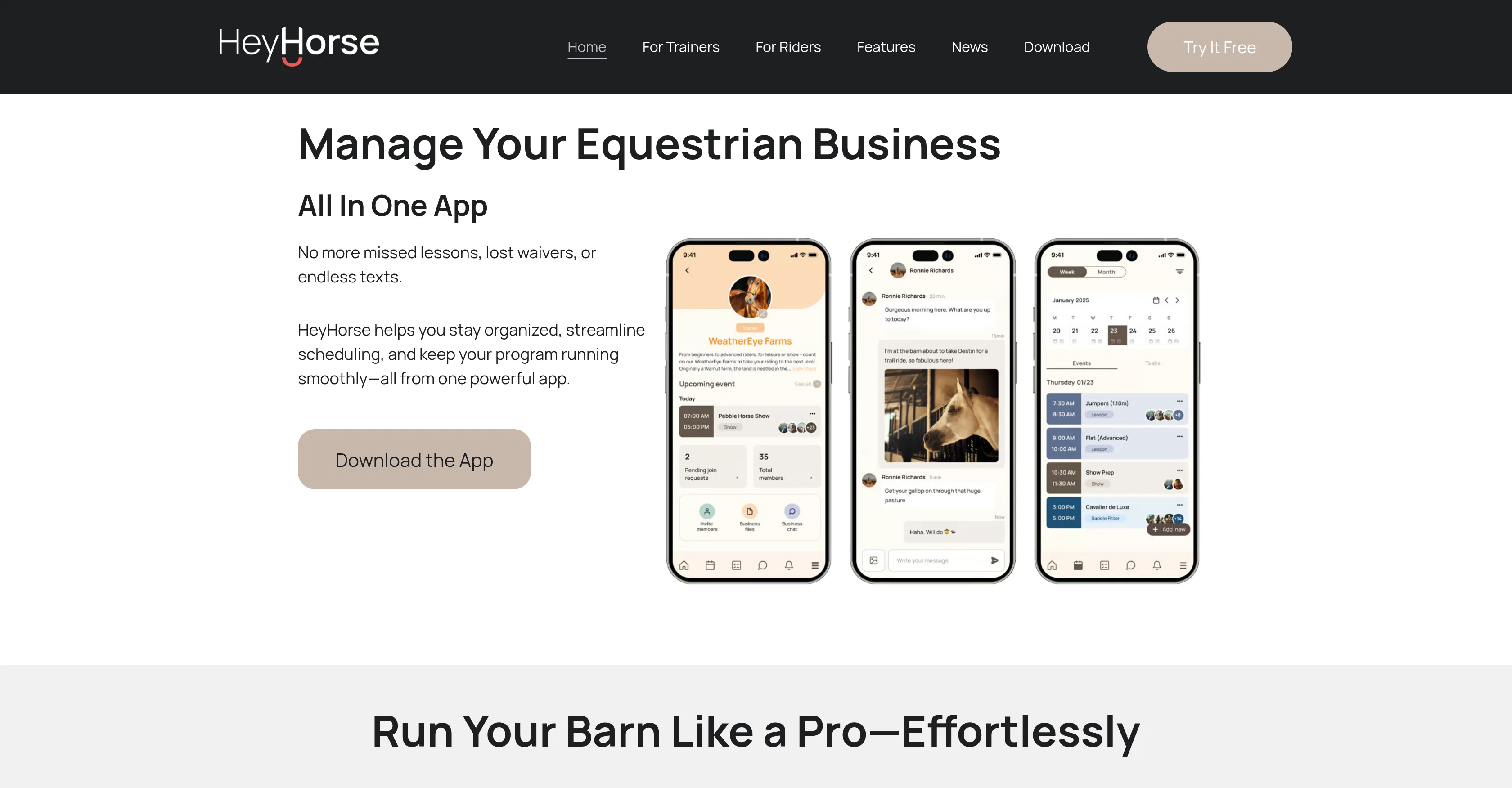HeyHorse website