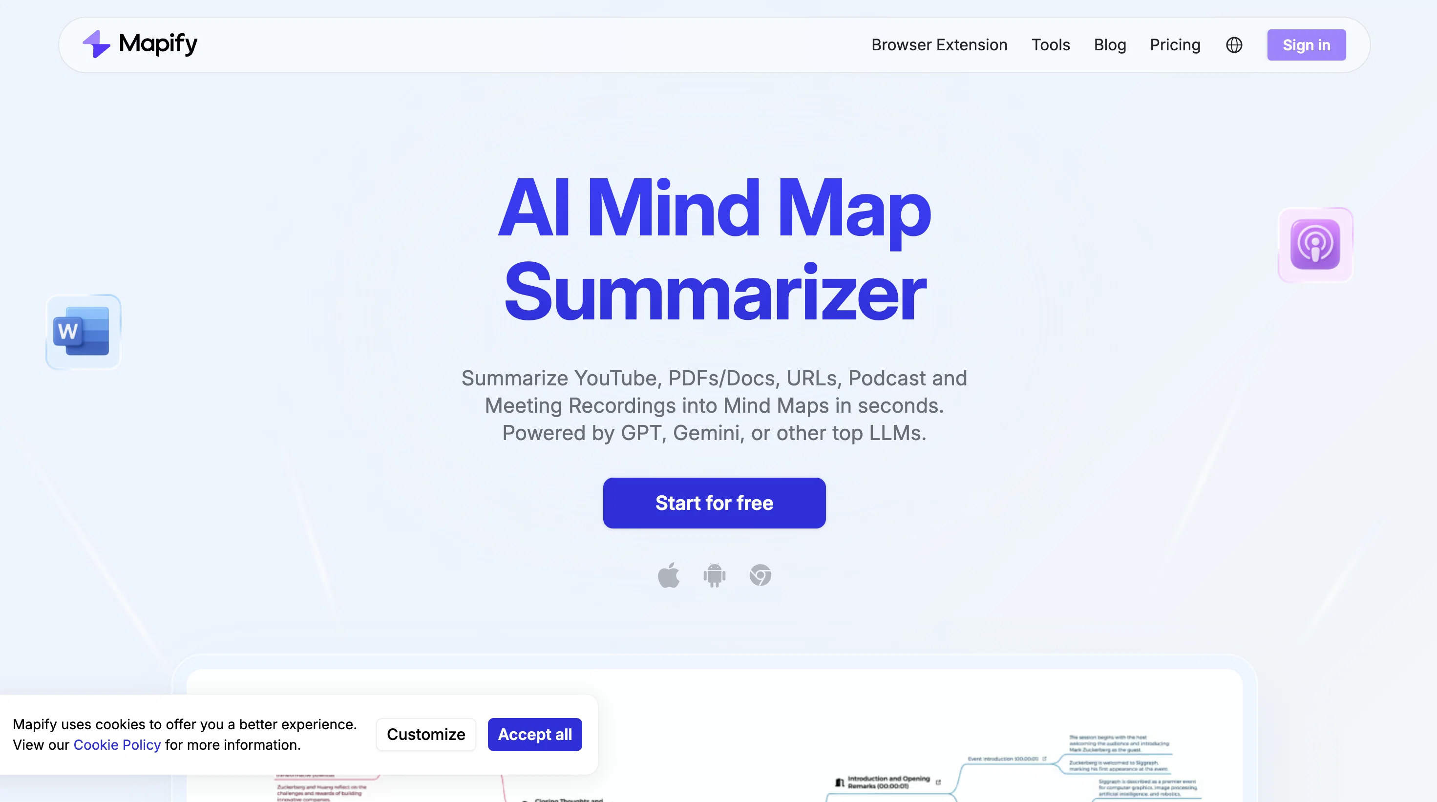 Mapify website
