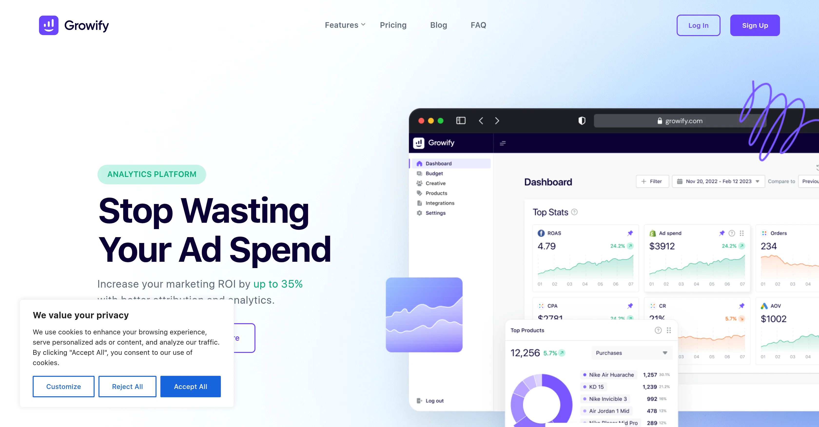 Growify website
