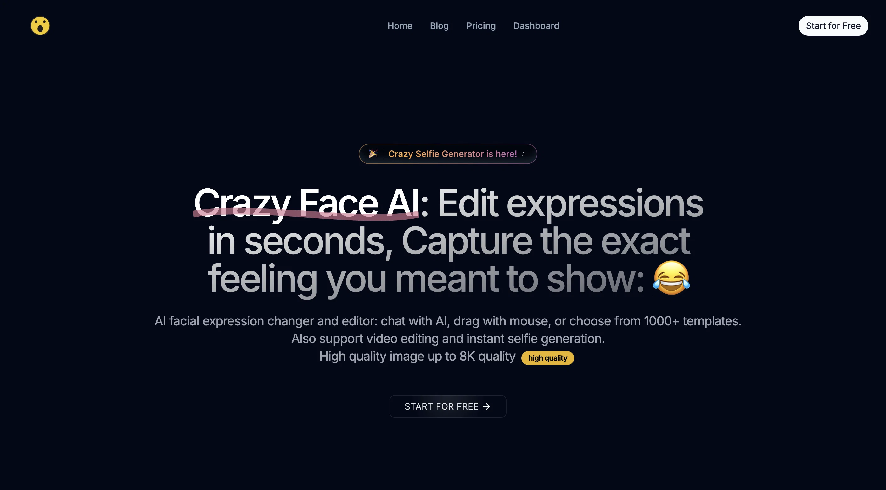 CrazyFace website