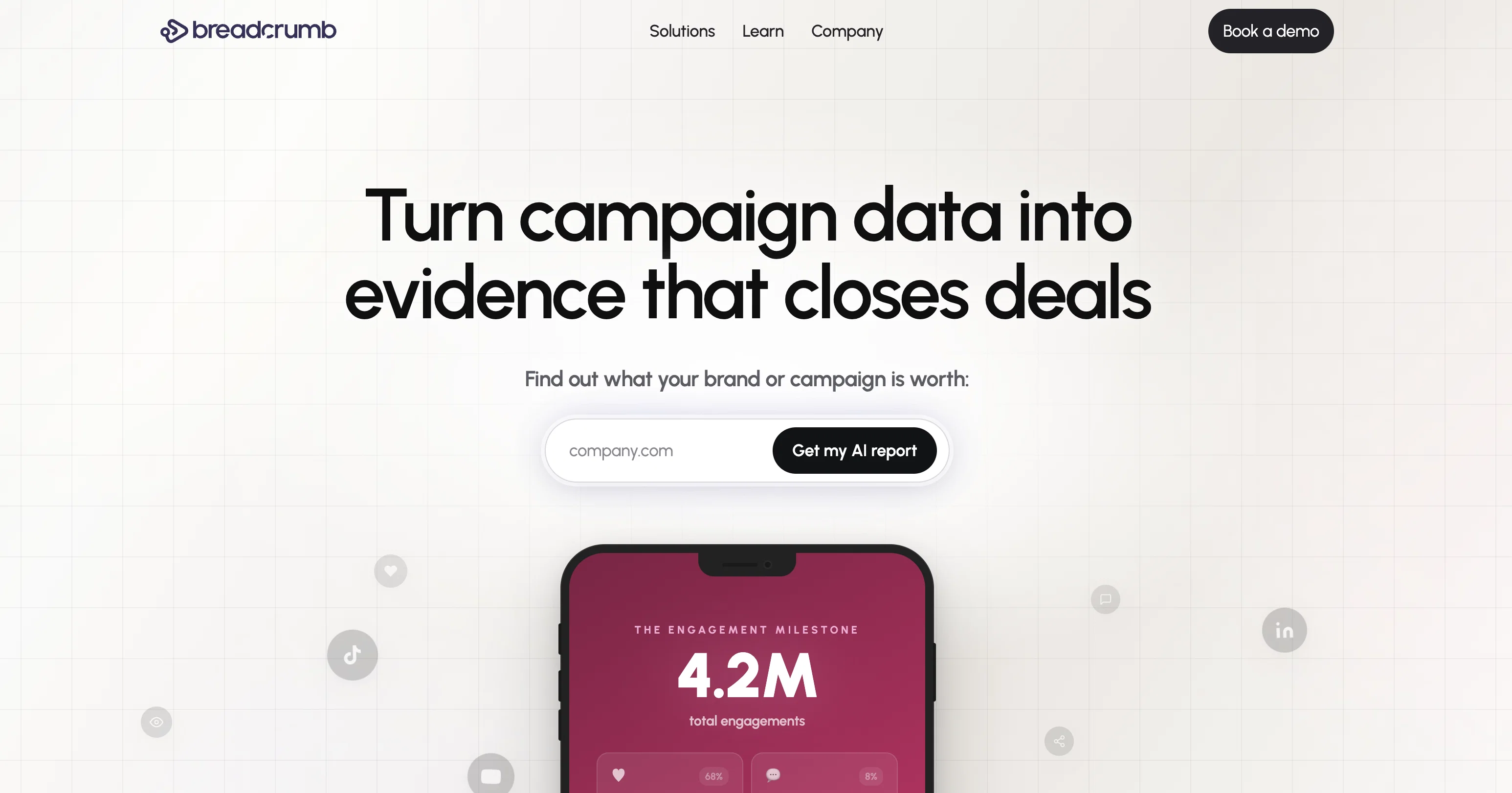 Breadcrumb website
