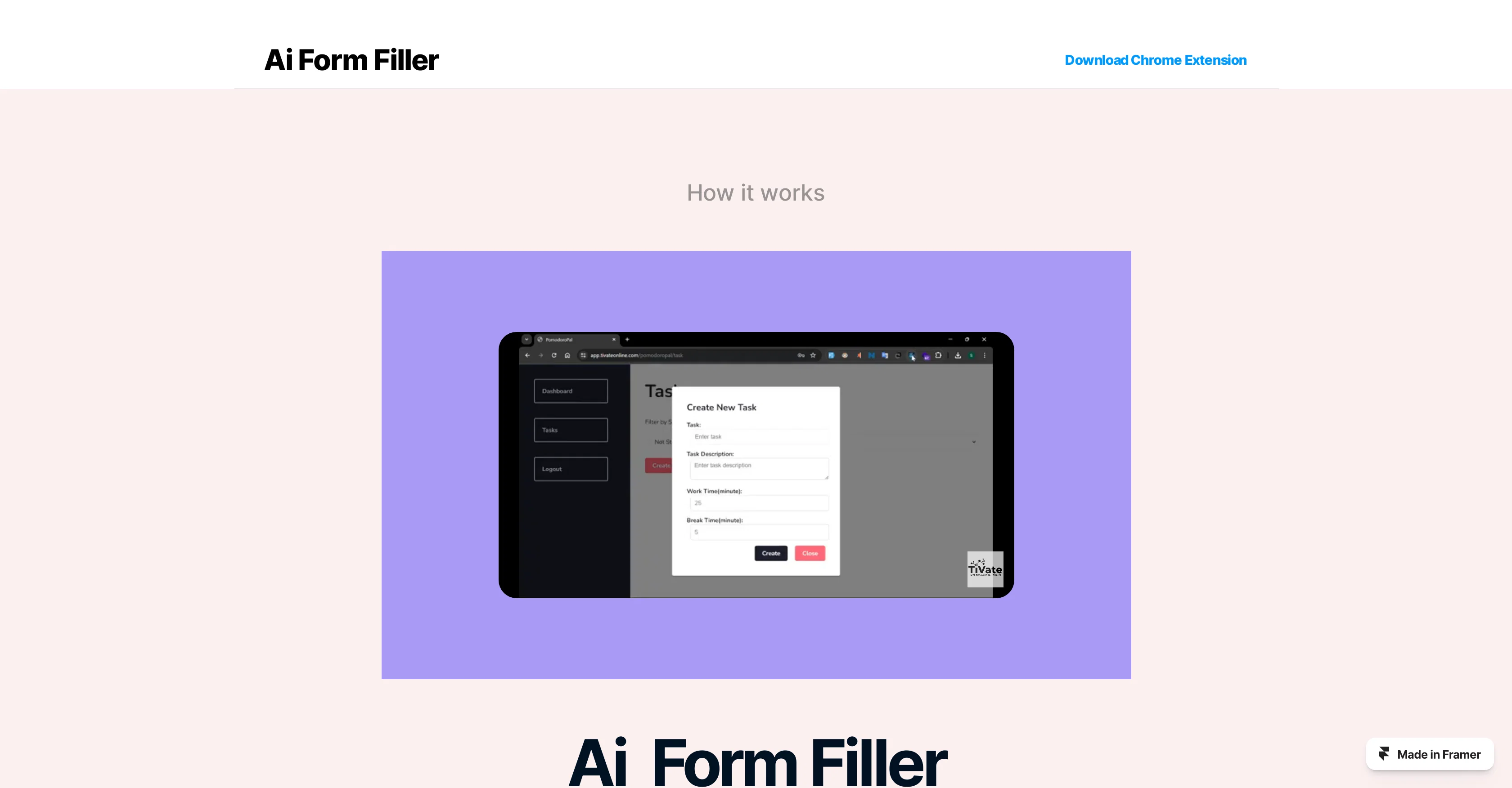 Ai Form Filler website