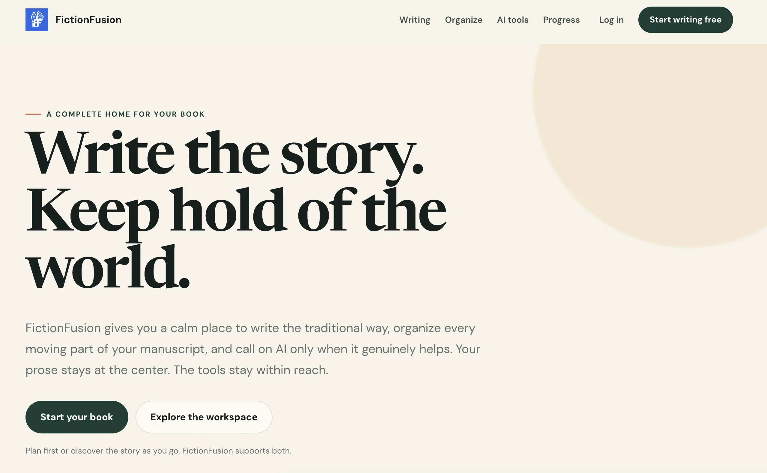 Fiction Fusion website