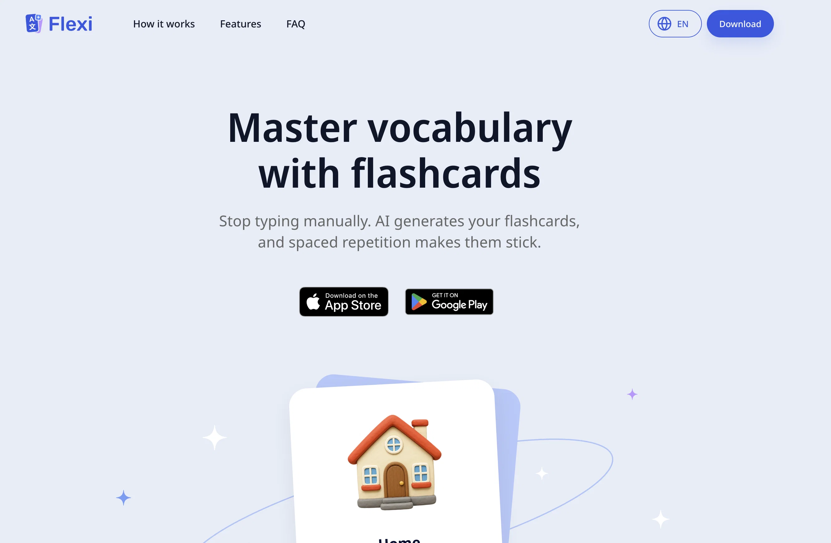 Flexi Cards website