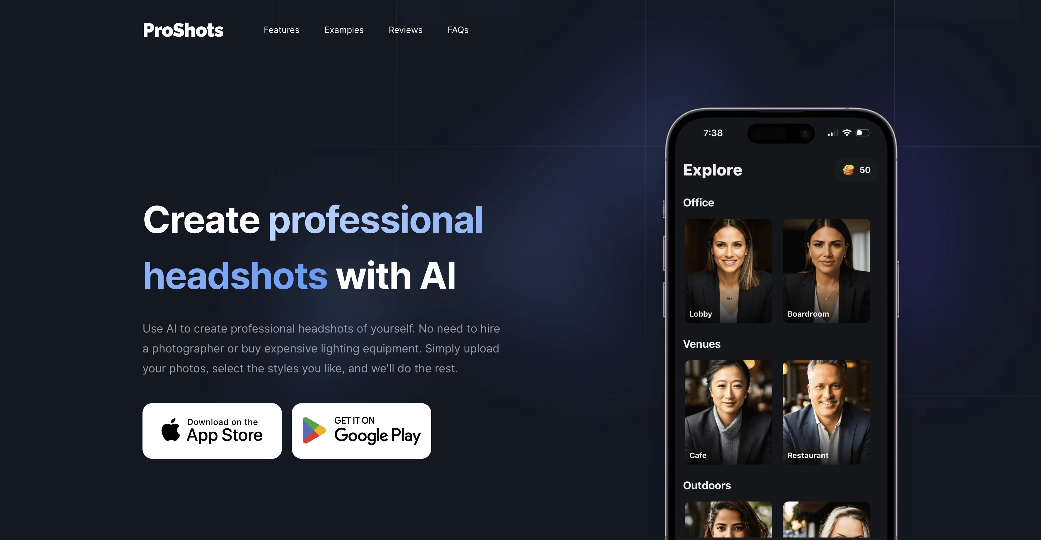 ProShots website