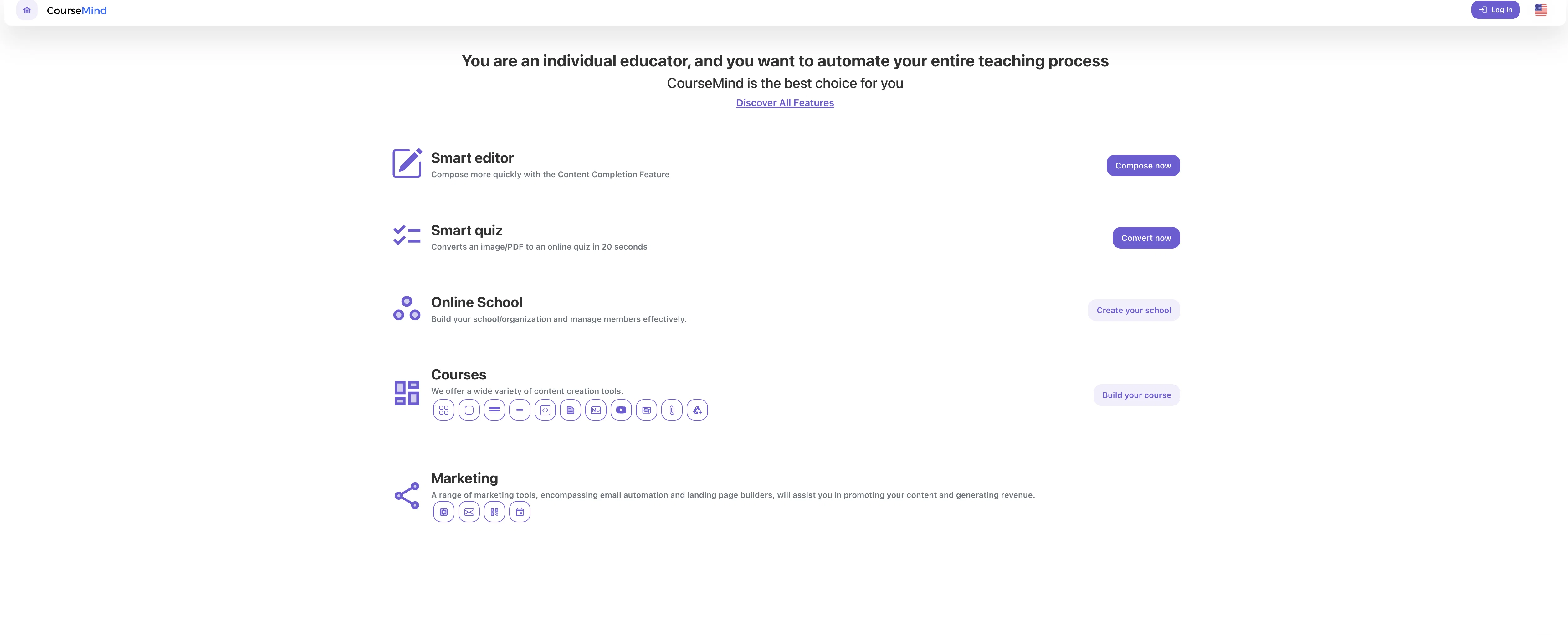 CourseMind website
