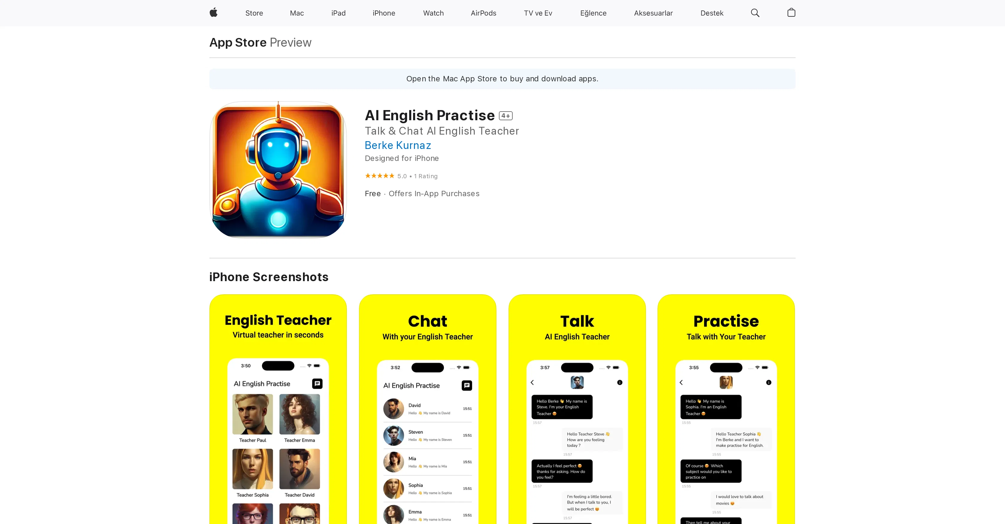 AI English Practise website
