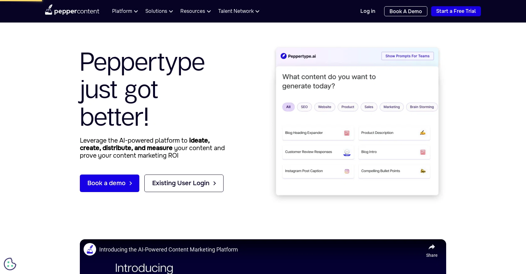 Peppertype.ai website