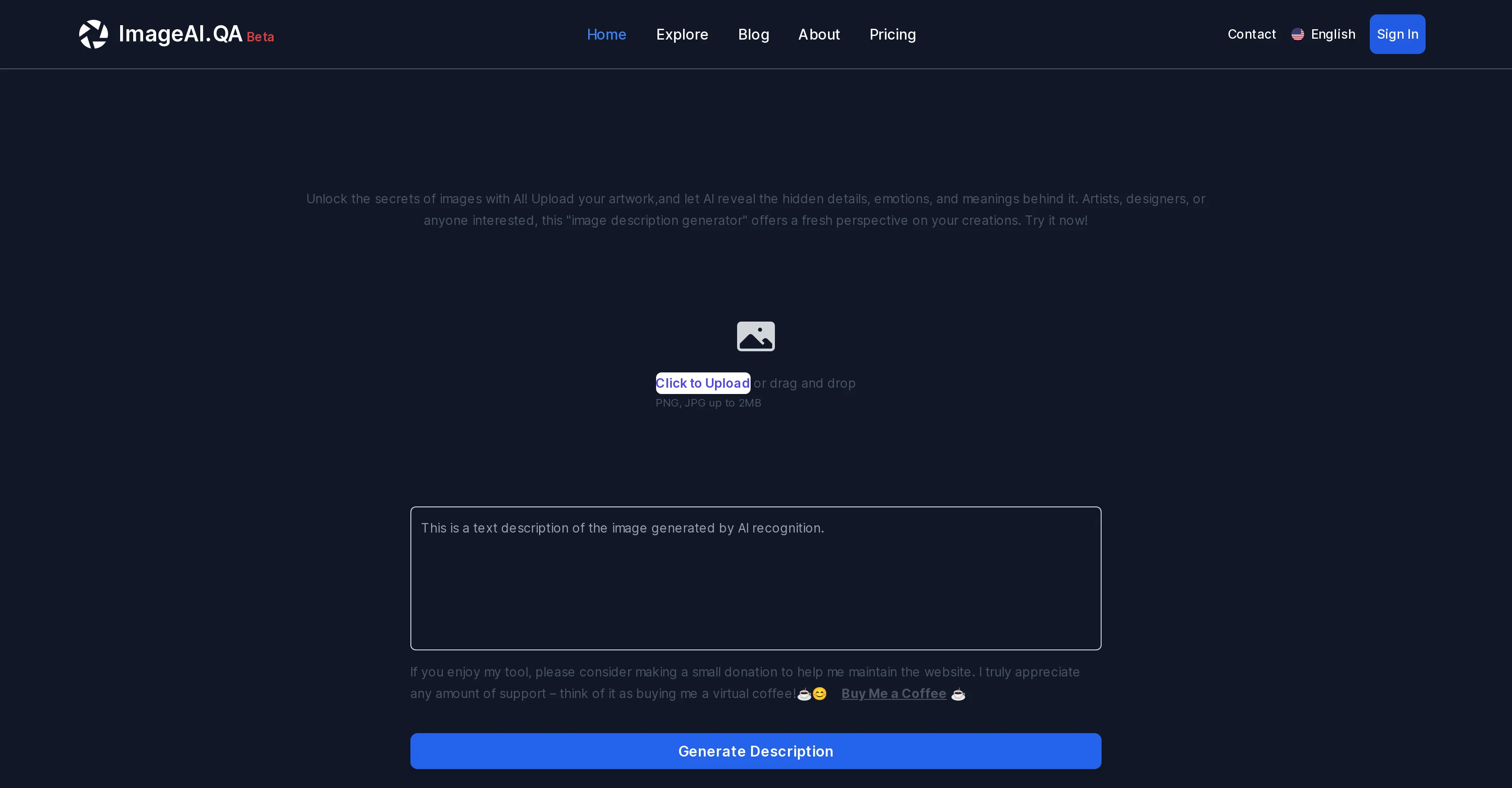 ImageAI website