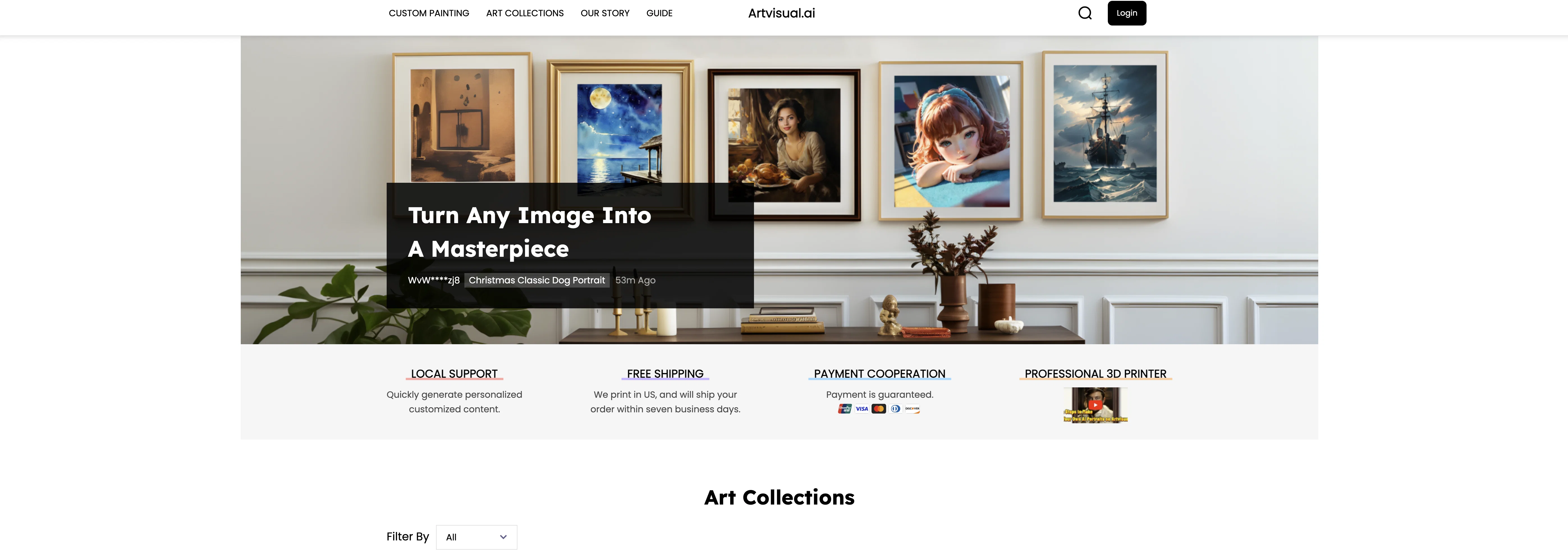 artvisual.ai website