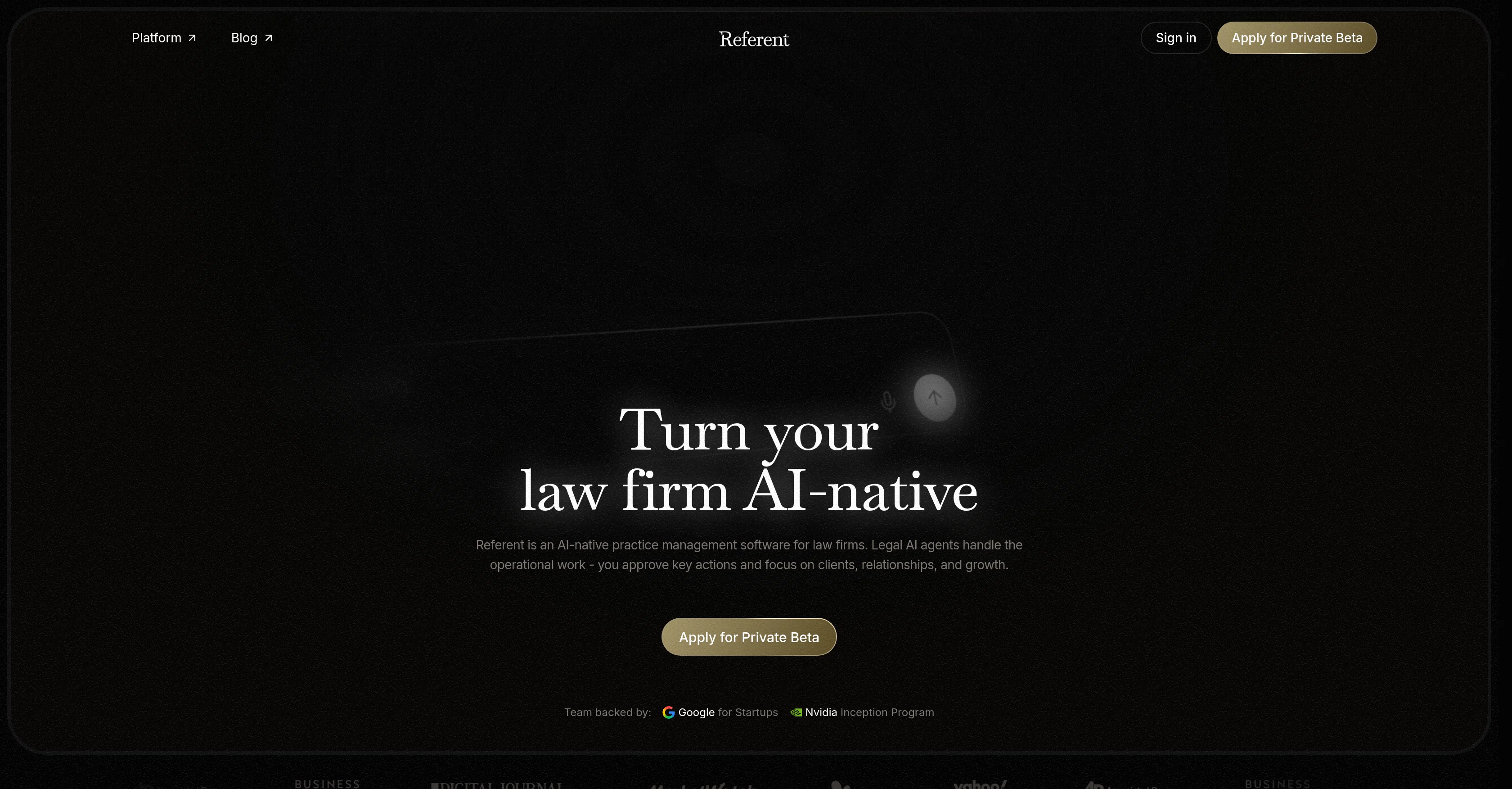 Referent website