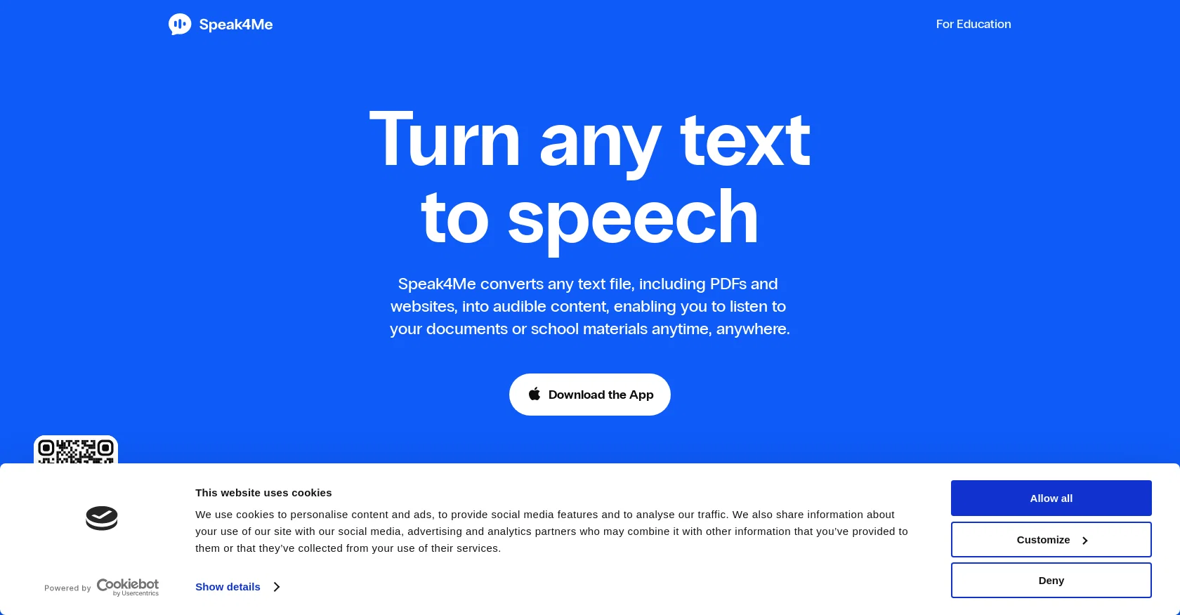 Speak4me website