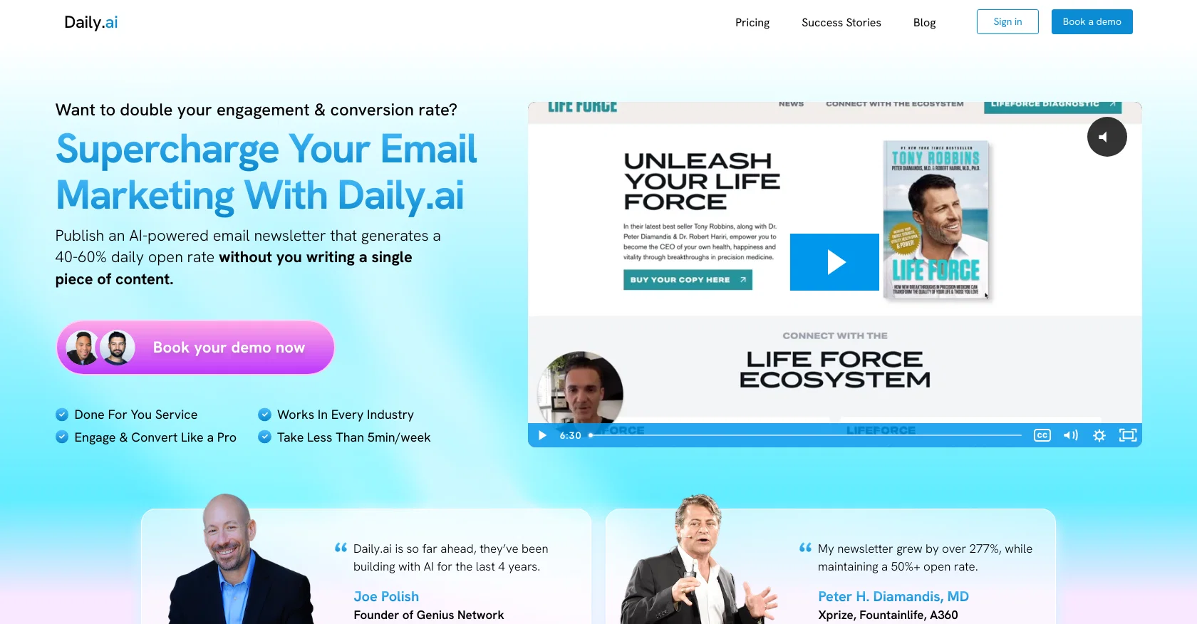 Daily.ai website