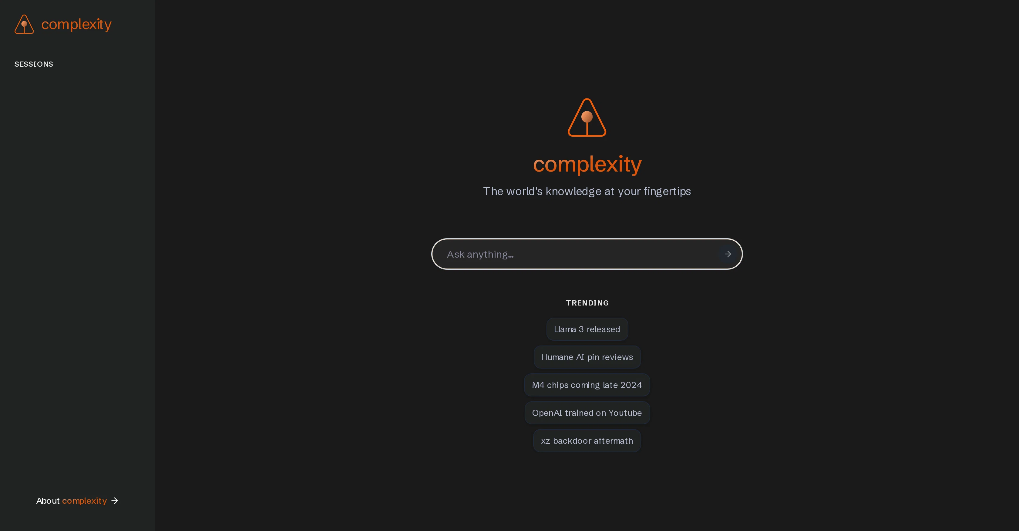 Complexity website