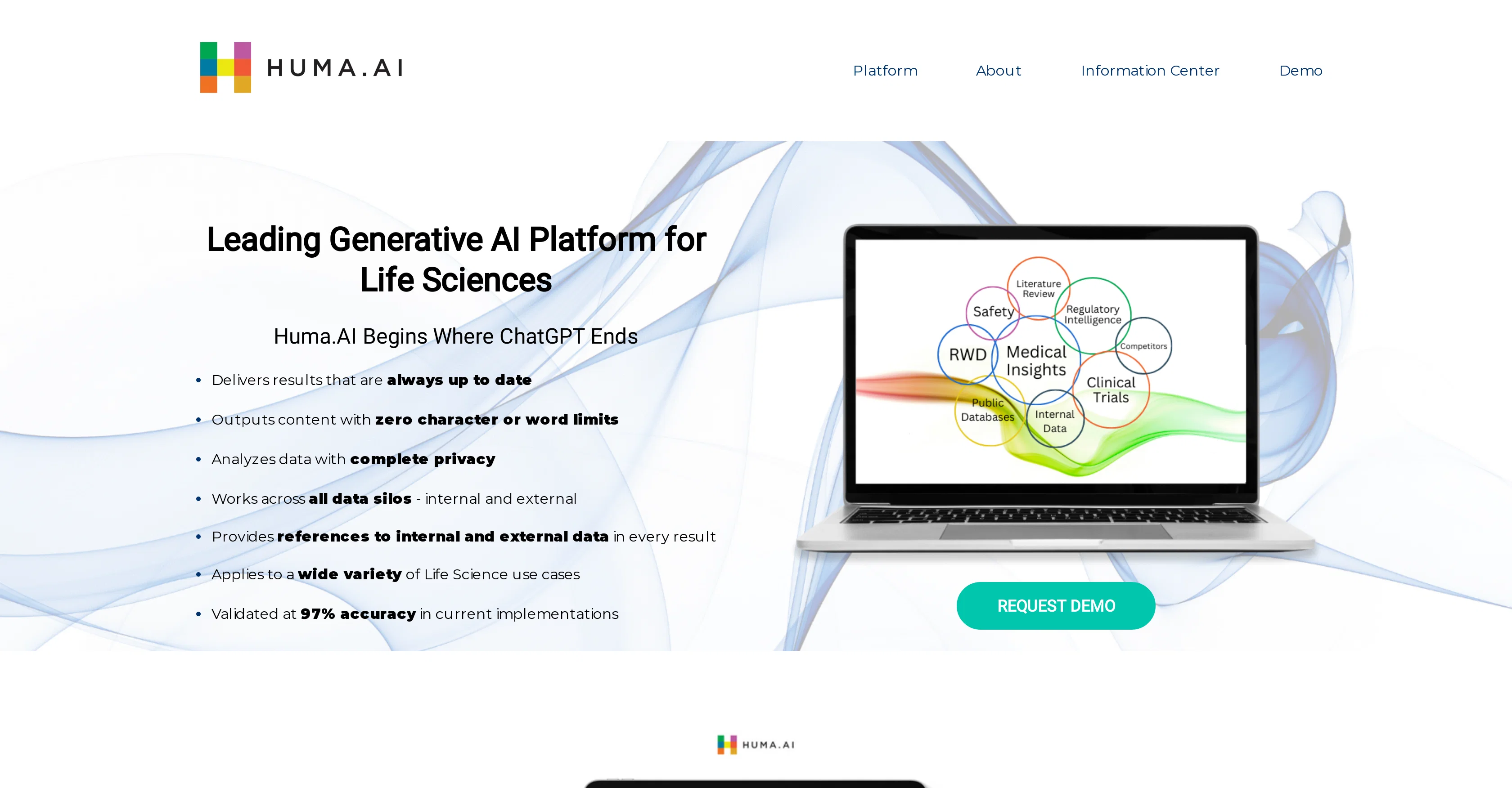 Huma.AI website