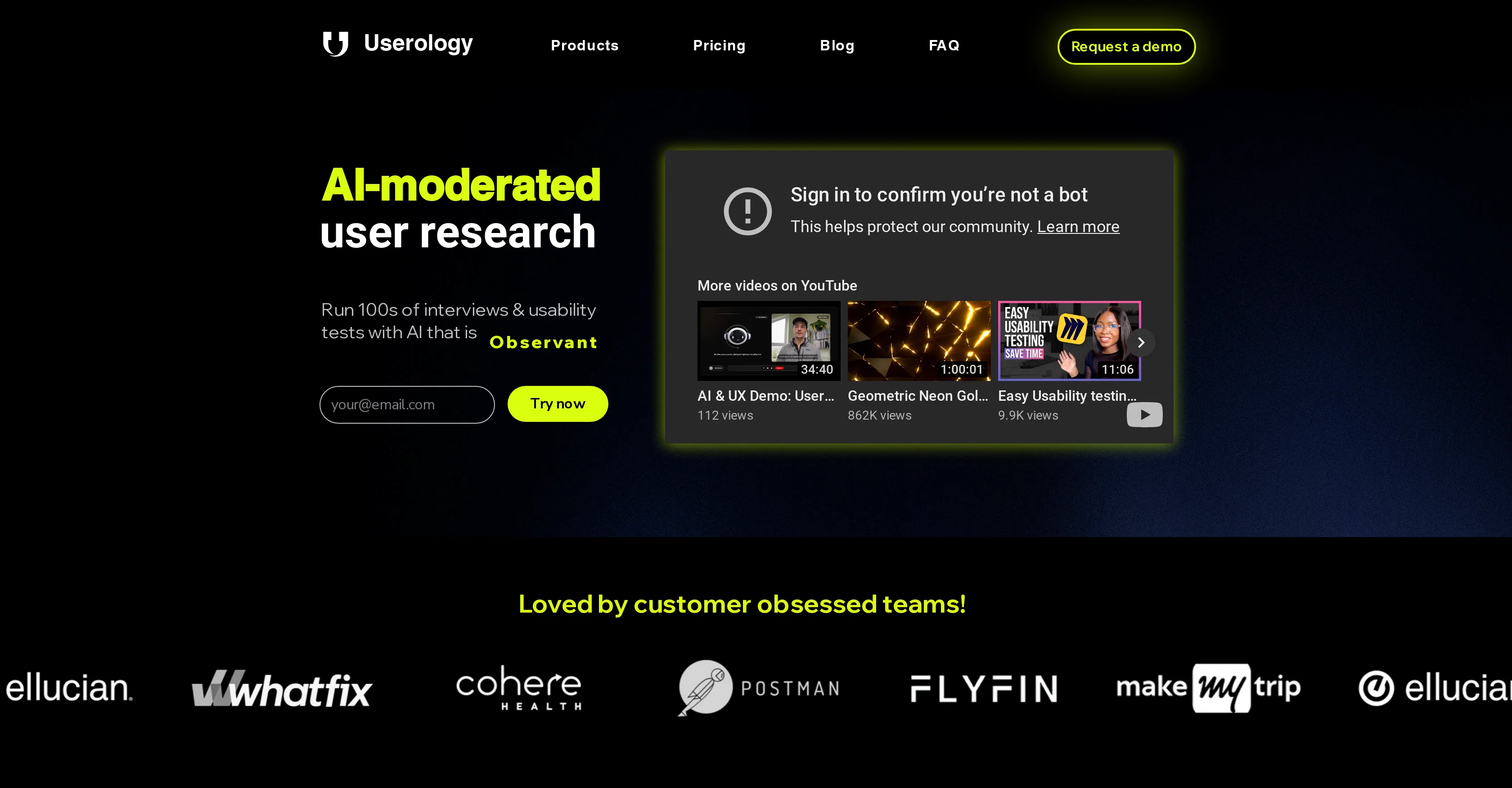 Userology website