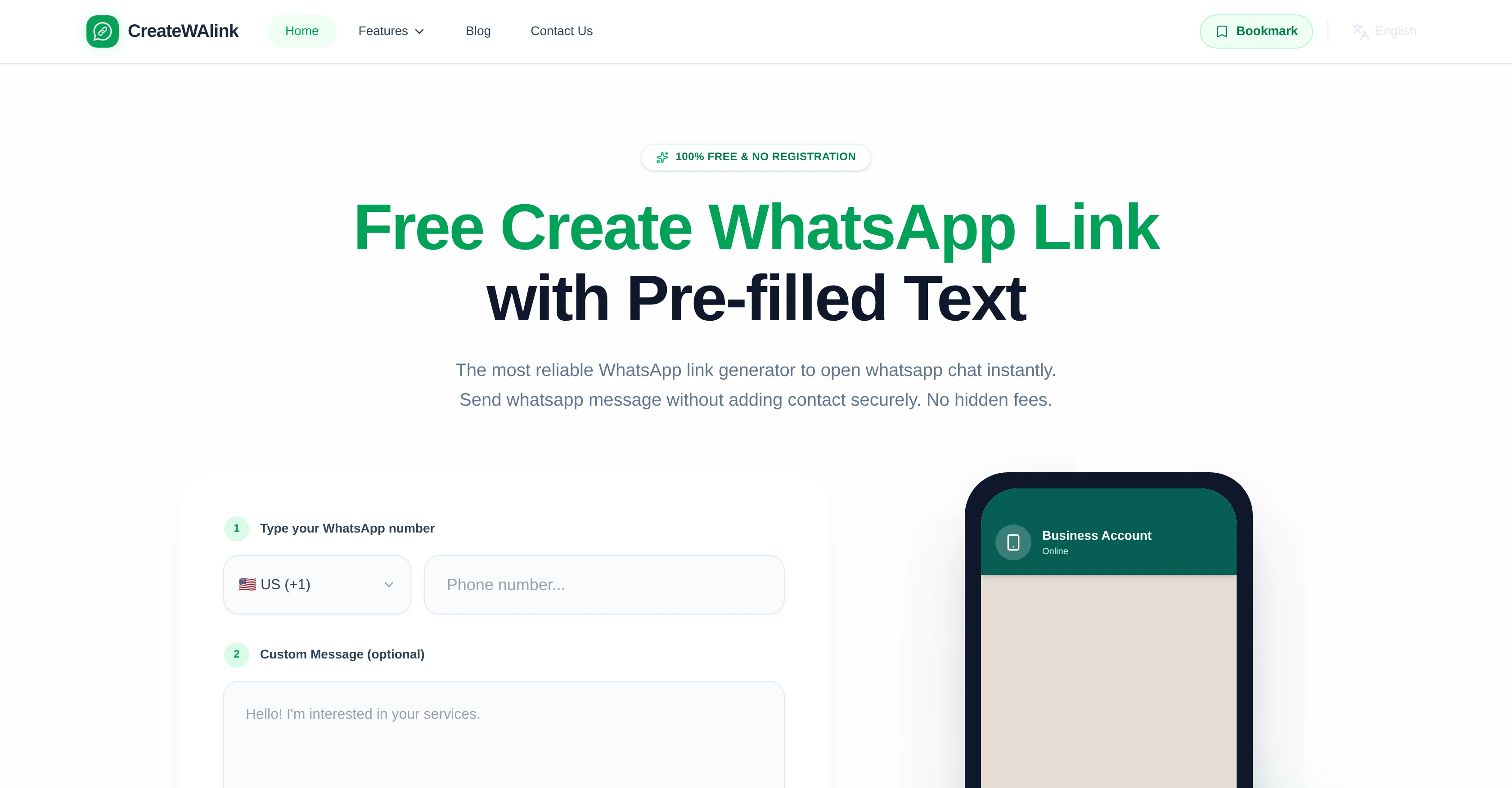 CreateWAlink website