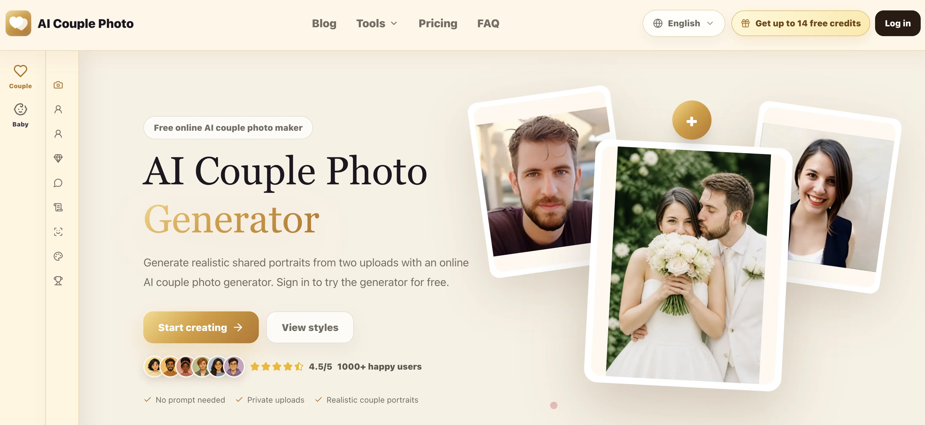 AI CouplePhoto.com website