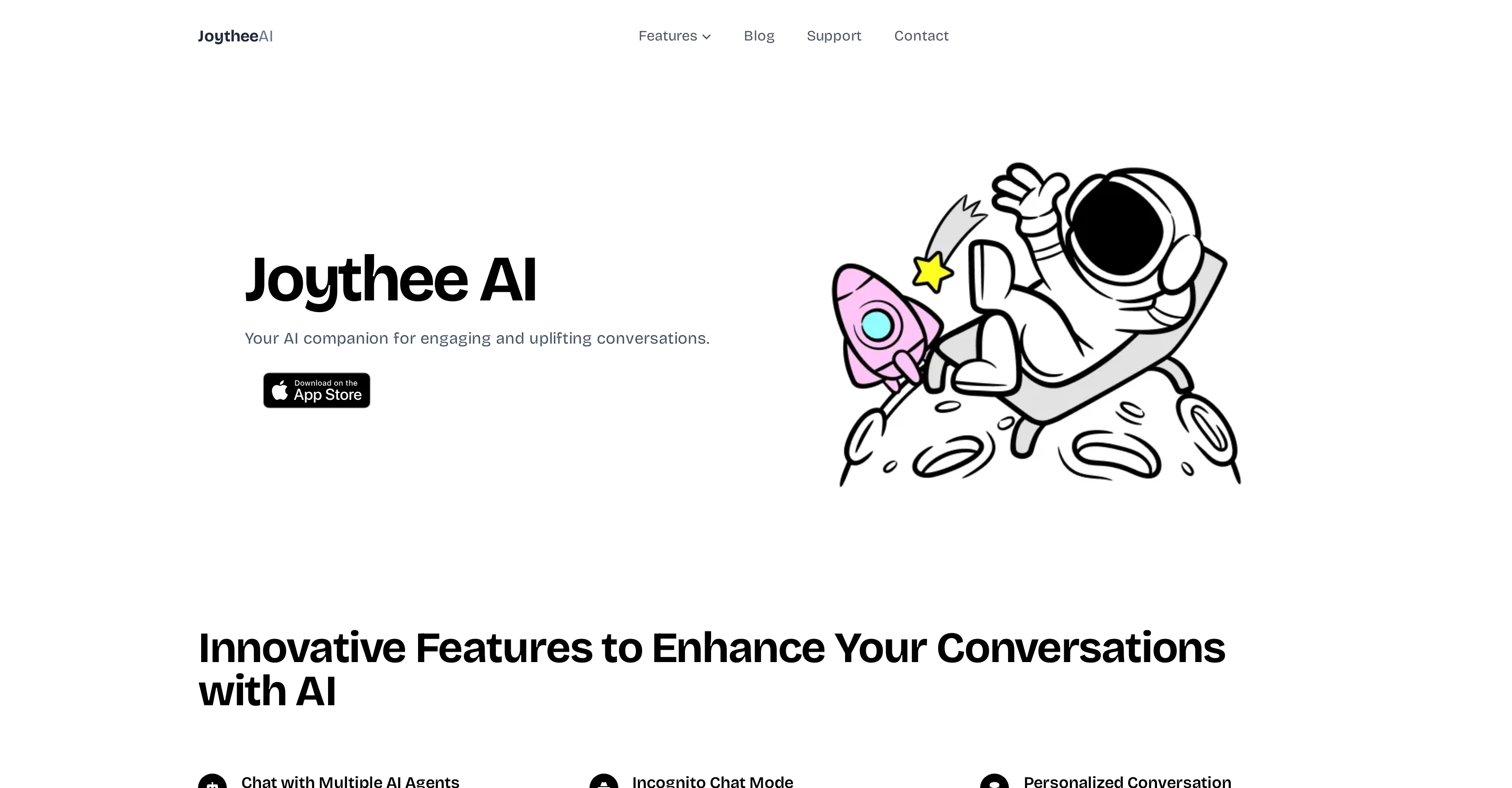 Joythee AI website
