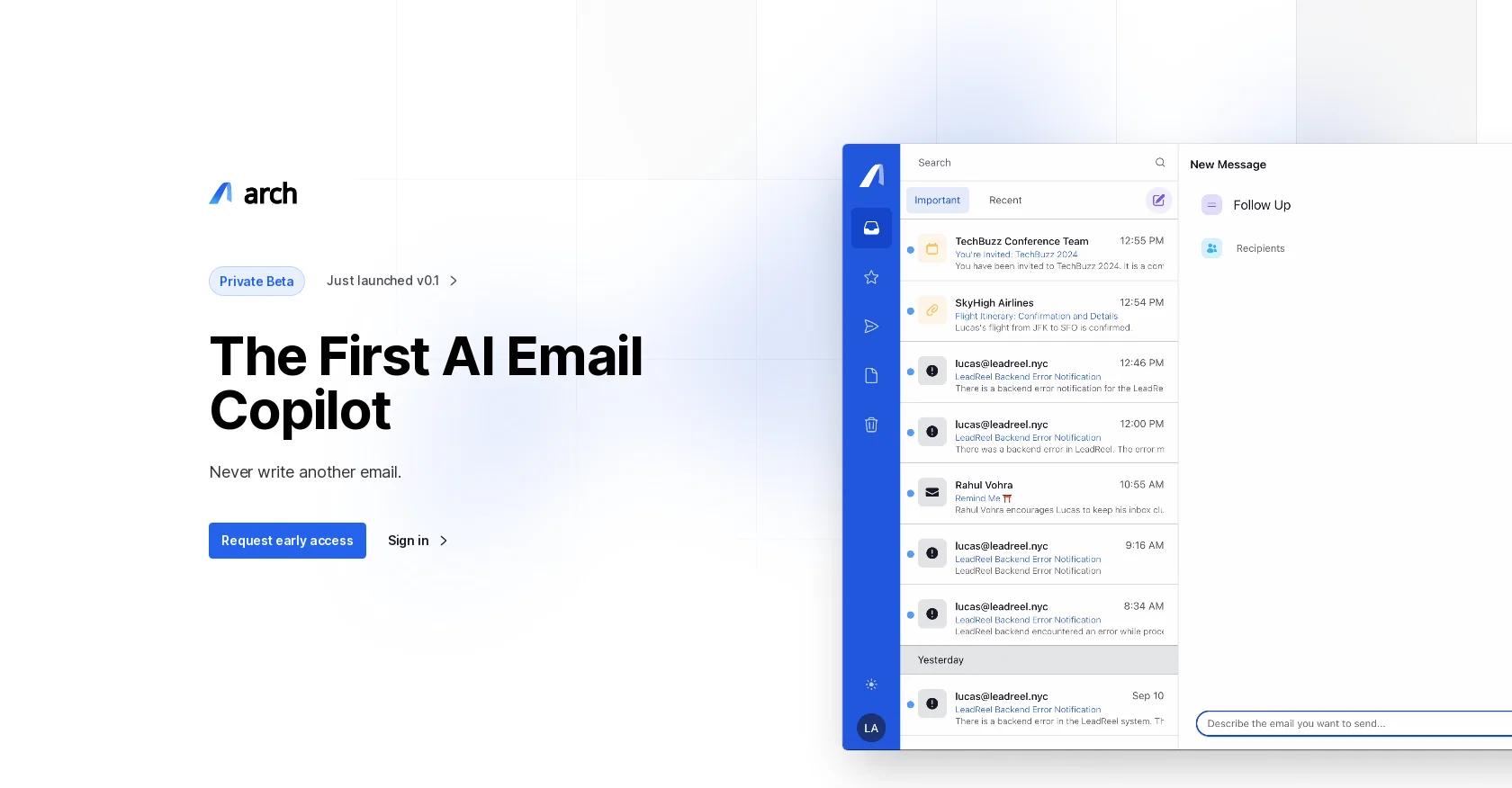 Arch AI website