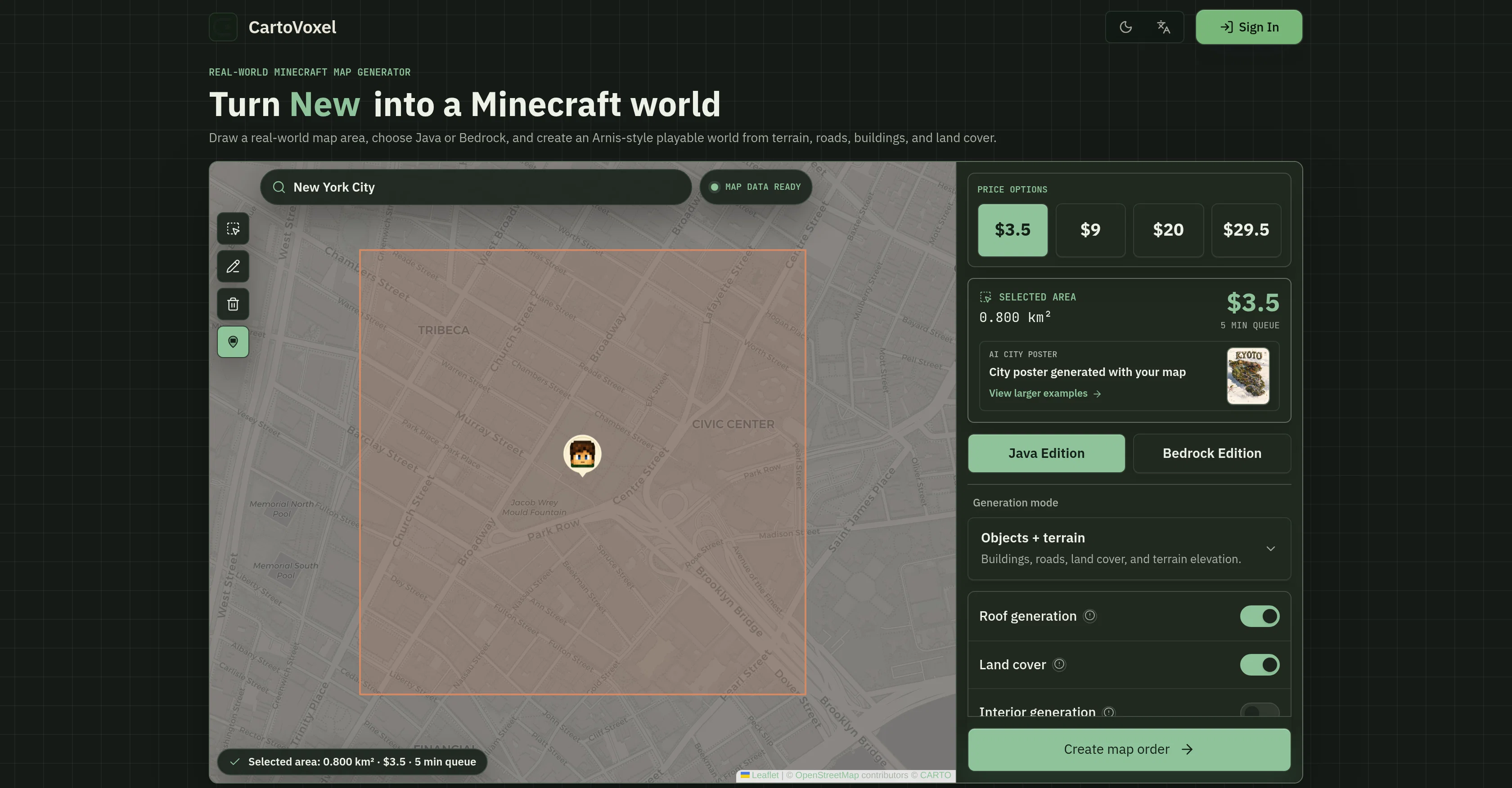 CartoVoxel website